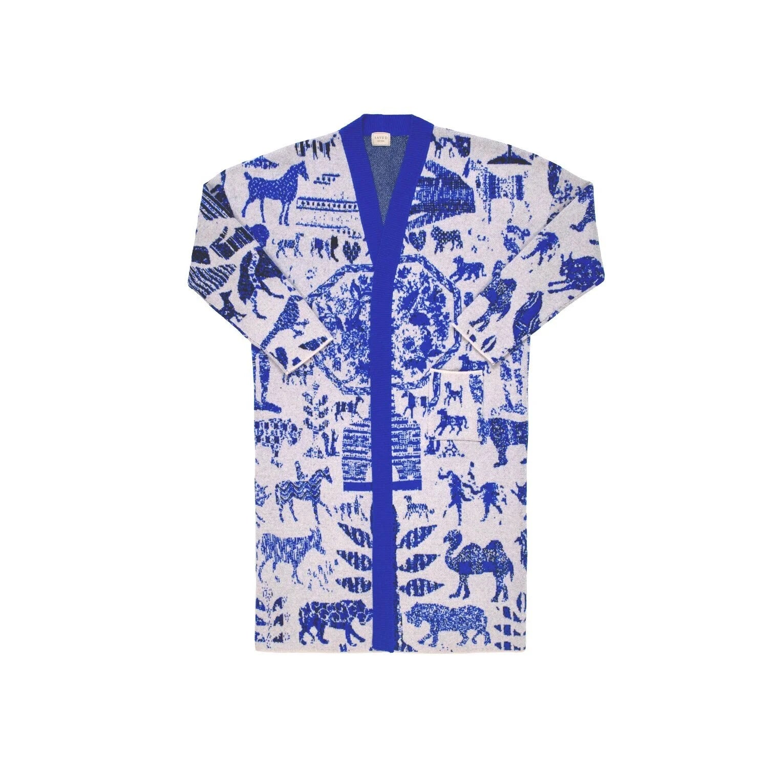 ROBE CARDIGAN IN APPLIQUE [2 Colors]