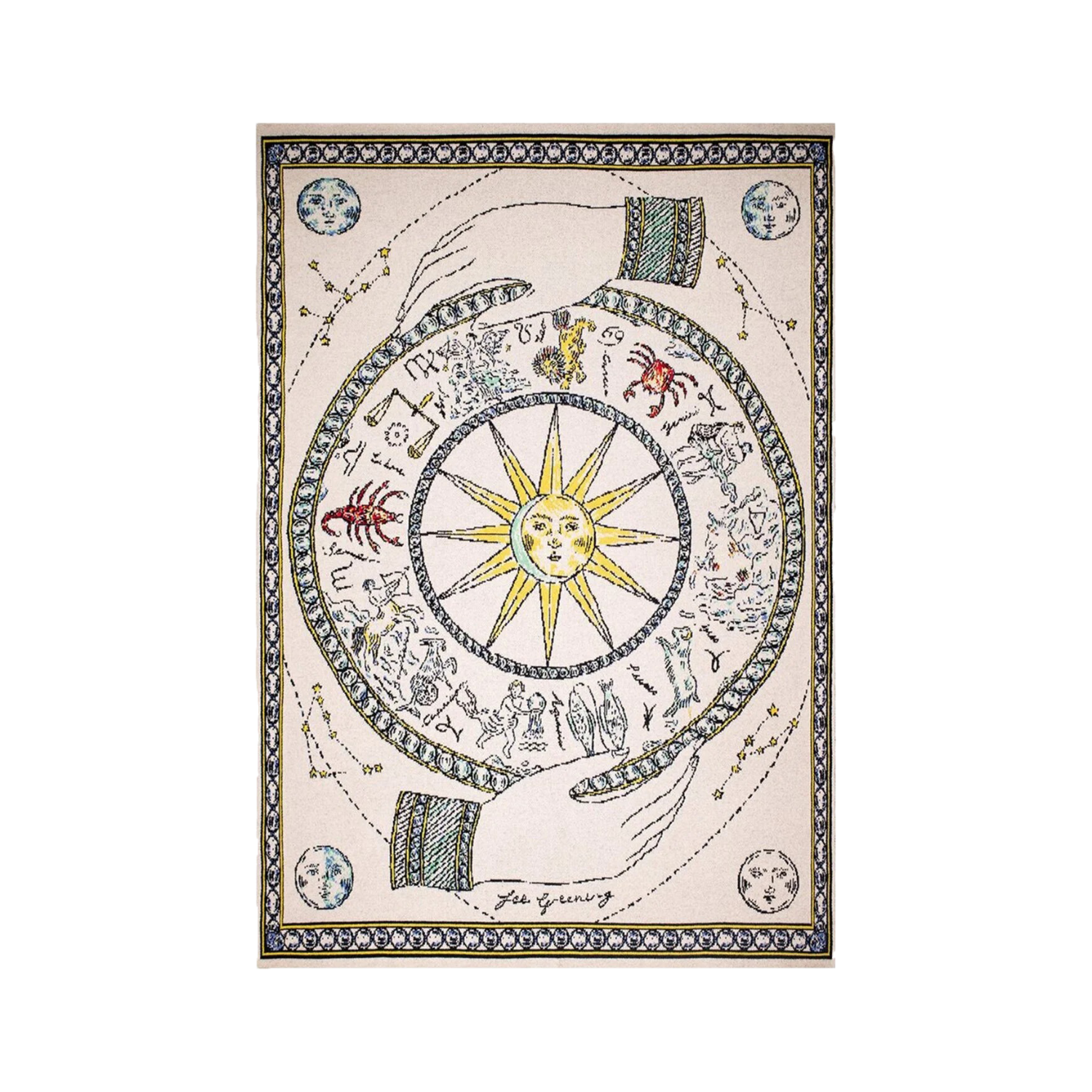 SAVED NY X FEE GREENING "CELESTIAL" CASHMERE THROW