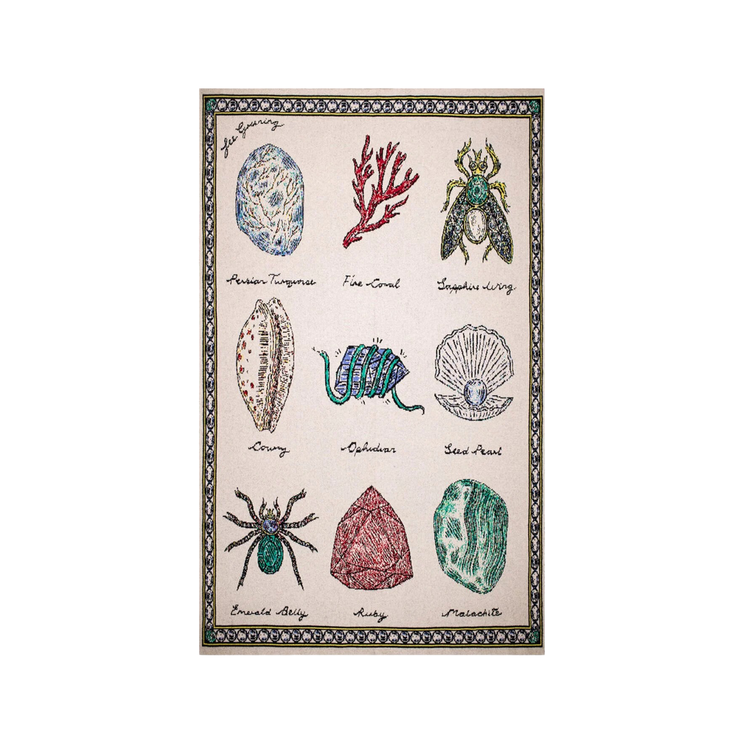 SAVED NY X FEE GREENING "CURIOSITIES" CASHMERE THROW