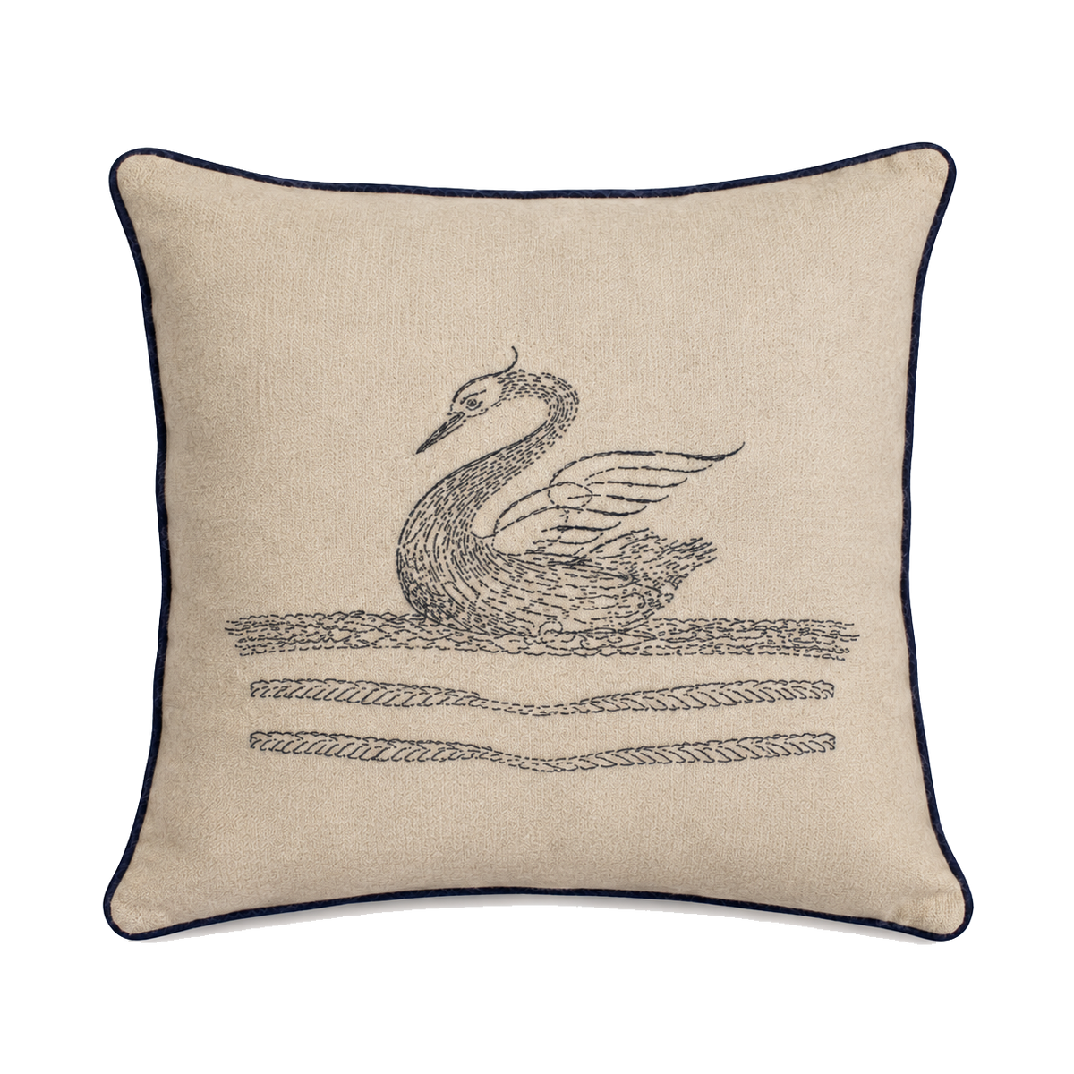 ODILE CALLIGRAM CASHMERE PILLOW