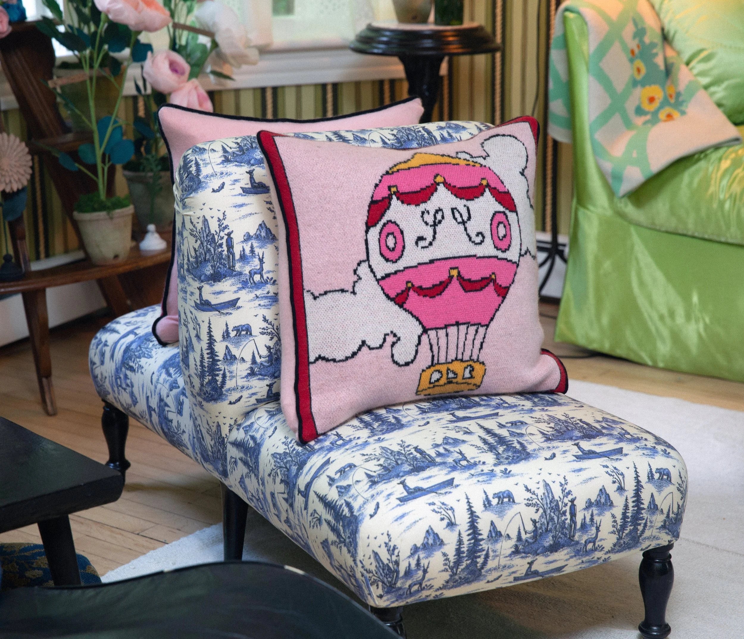 SAVED NY x Damien Nicolas Roux  "Air Balloon" cashmere pillows
