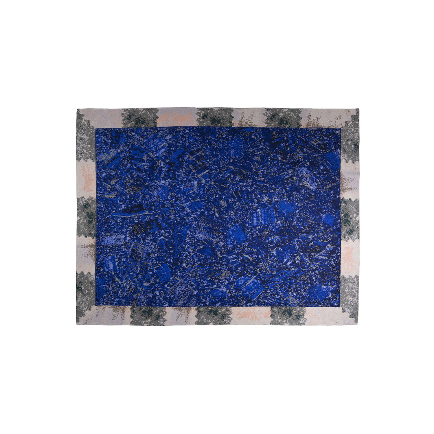 "LAPIS LAZULI" STRATA CASHMERE BLANKET