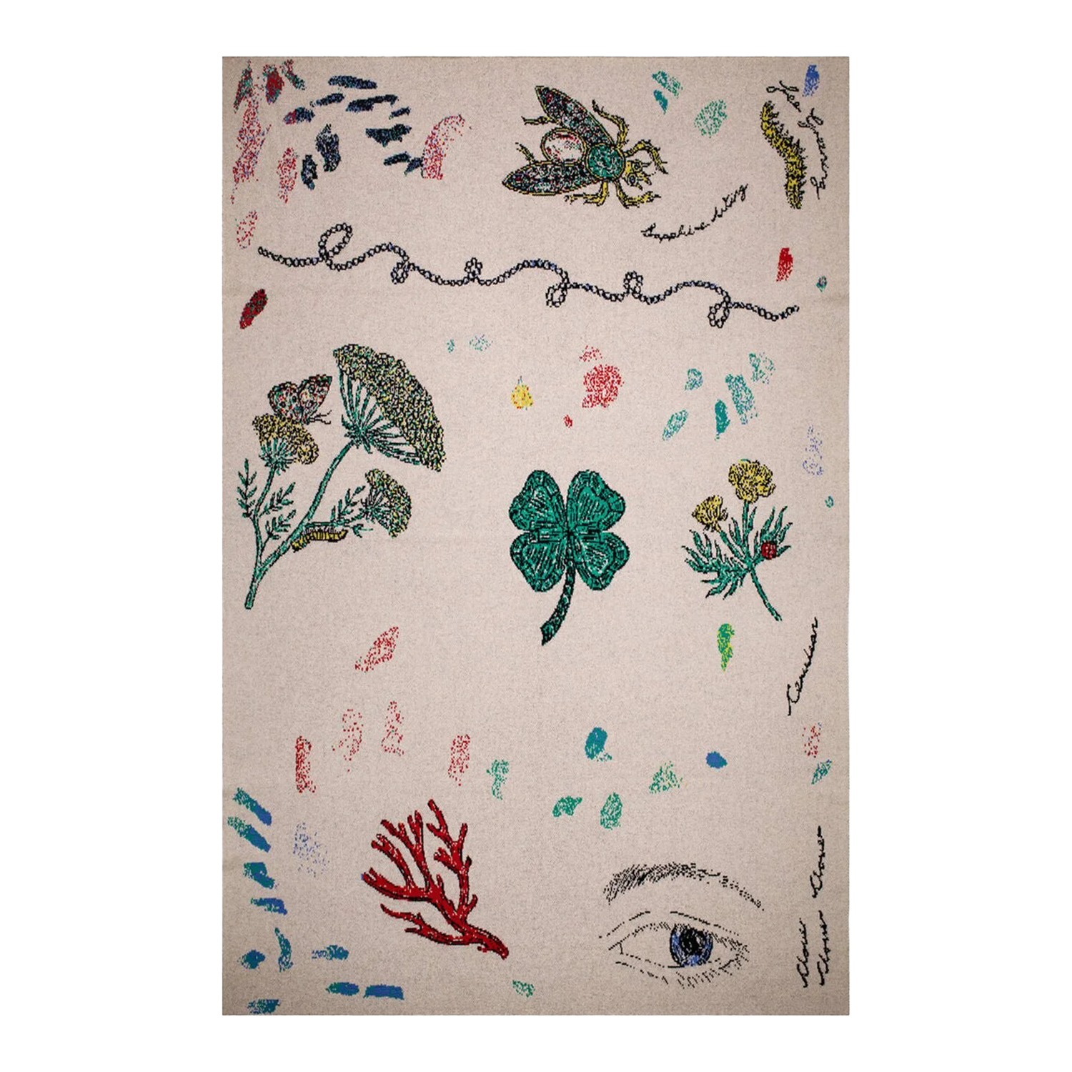 Saved NY x Fee Greening Artist Sketchbook Cashmere Blanket