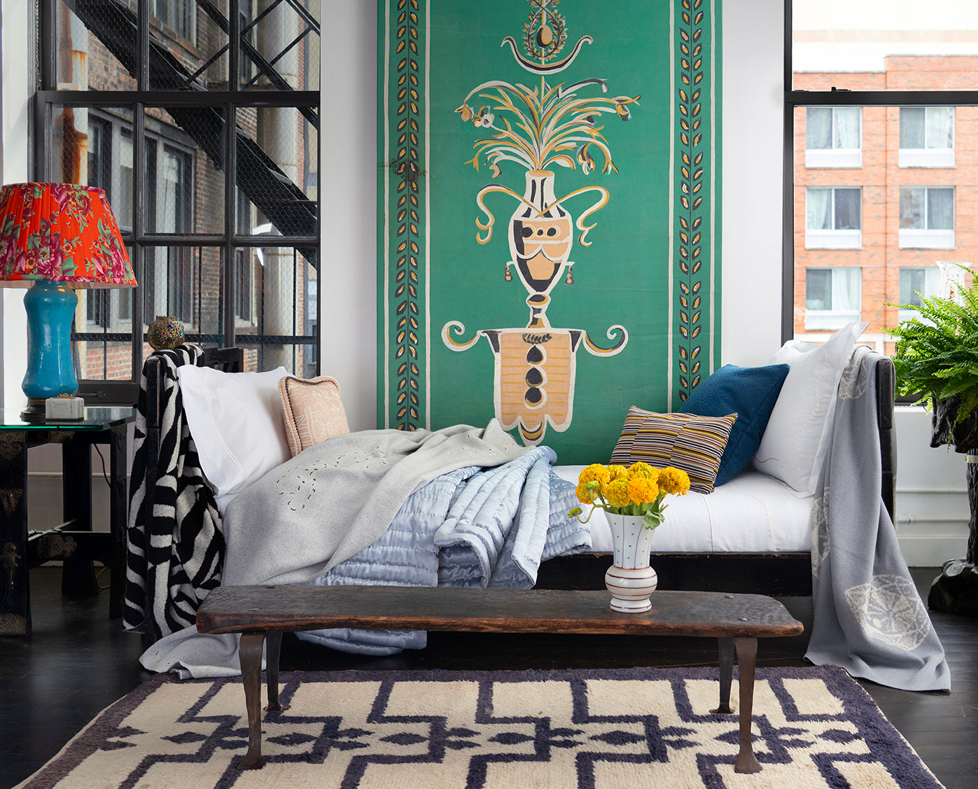 SAVED NY x Peter Reed "PEARLS" Embroidered Bedding Collection