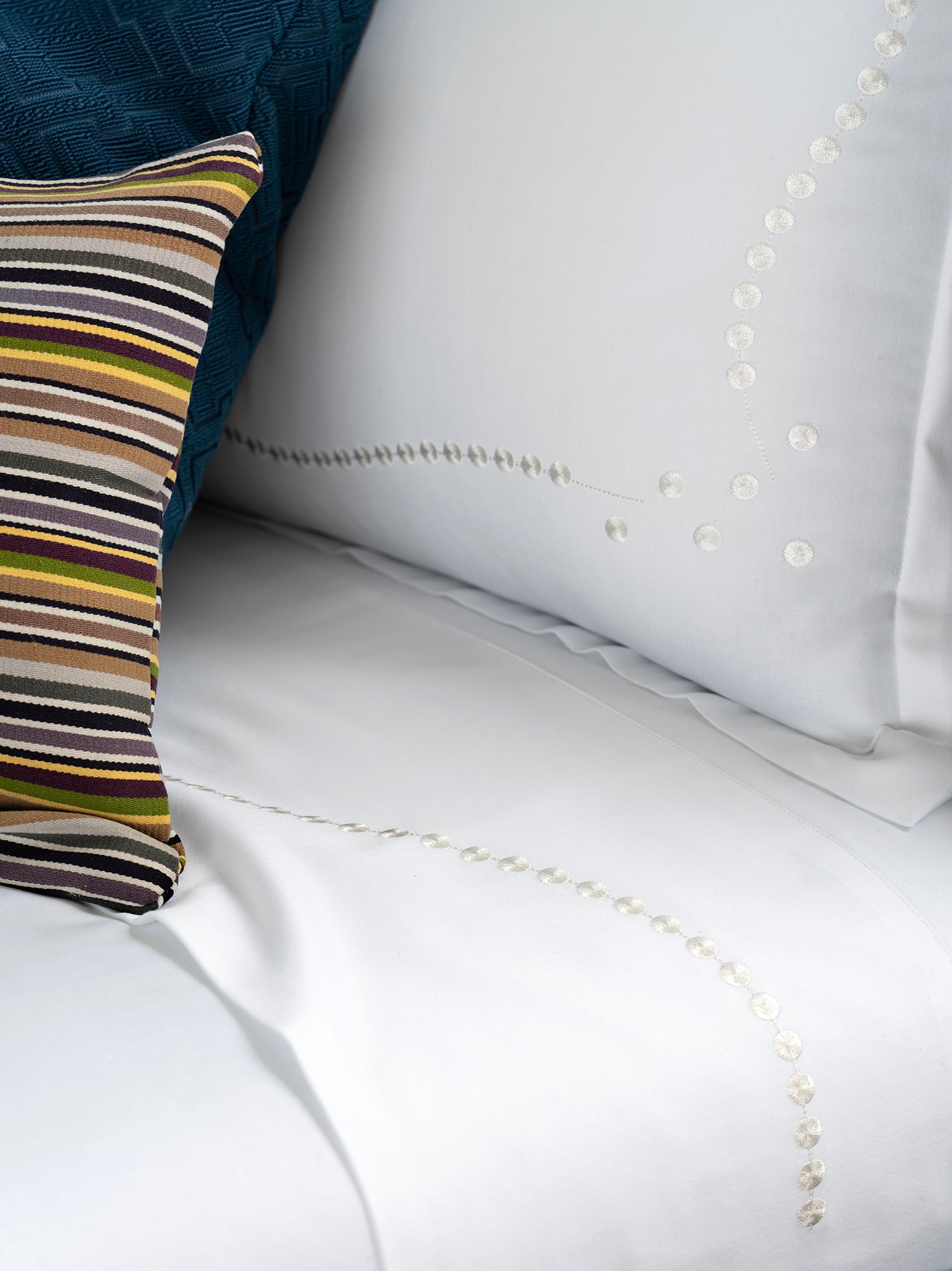SAVED NY x Peter Reed "PEARLS" Embroidered Bedding Collection