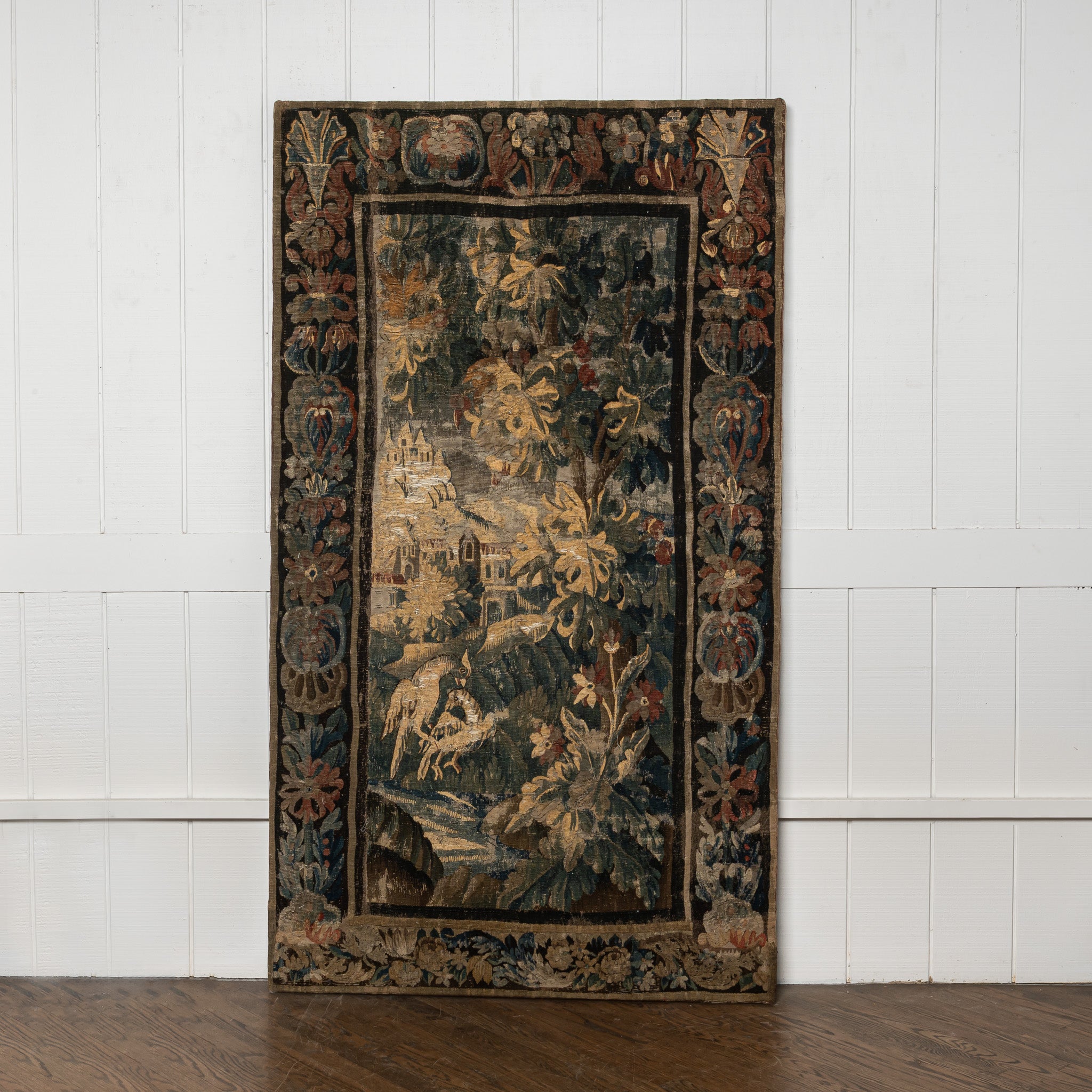 EARLY 18TH-CENTURY "VERDURE TAPESTRY" FRAGMENT