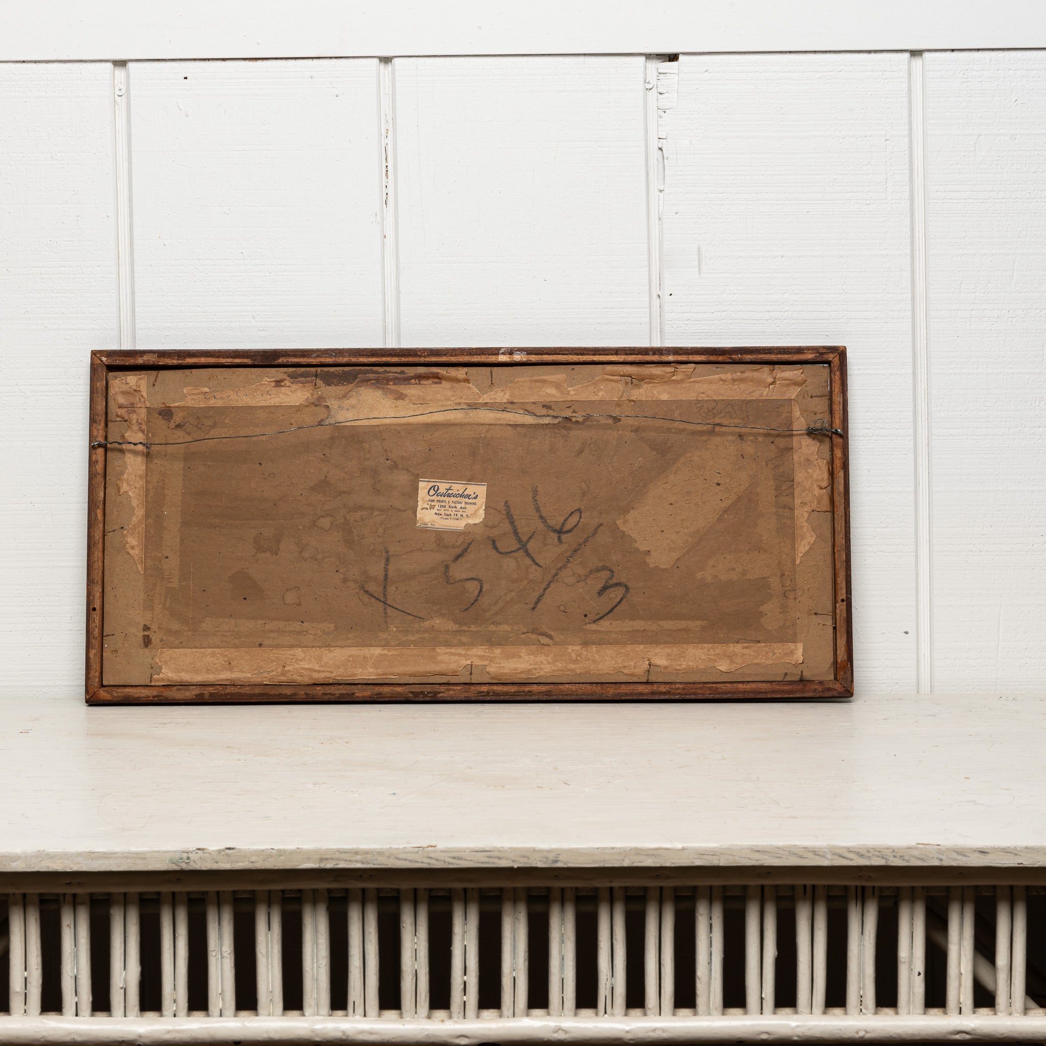 19TH-CENTURY AMERICAN “GRAND CANAL” WALLPAPER BANDBOX PANEL