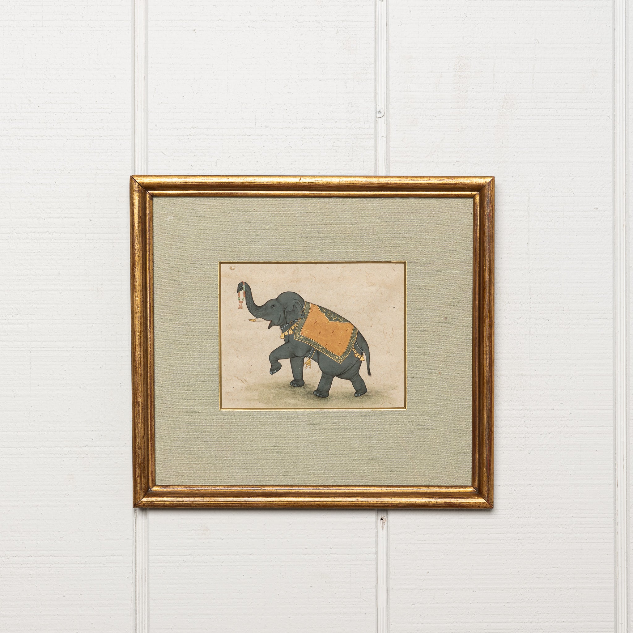 19TH-CENTURY INDIAN PAINTING OF AN ELEPHANT