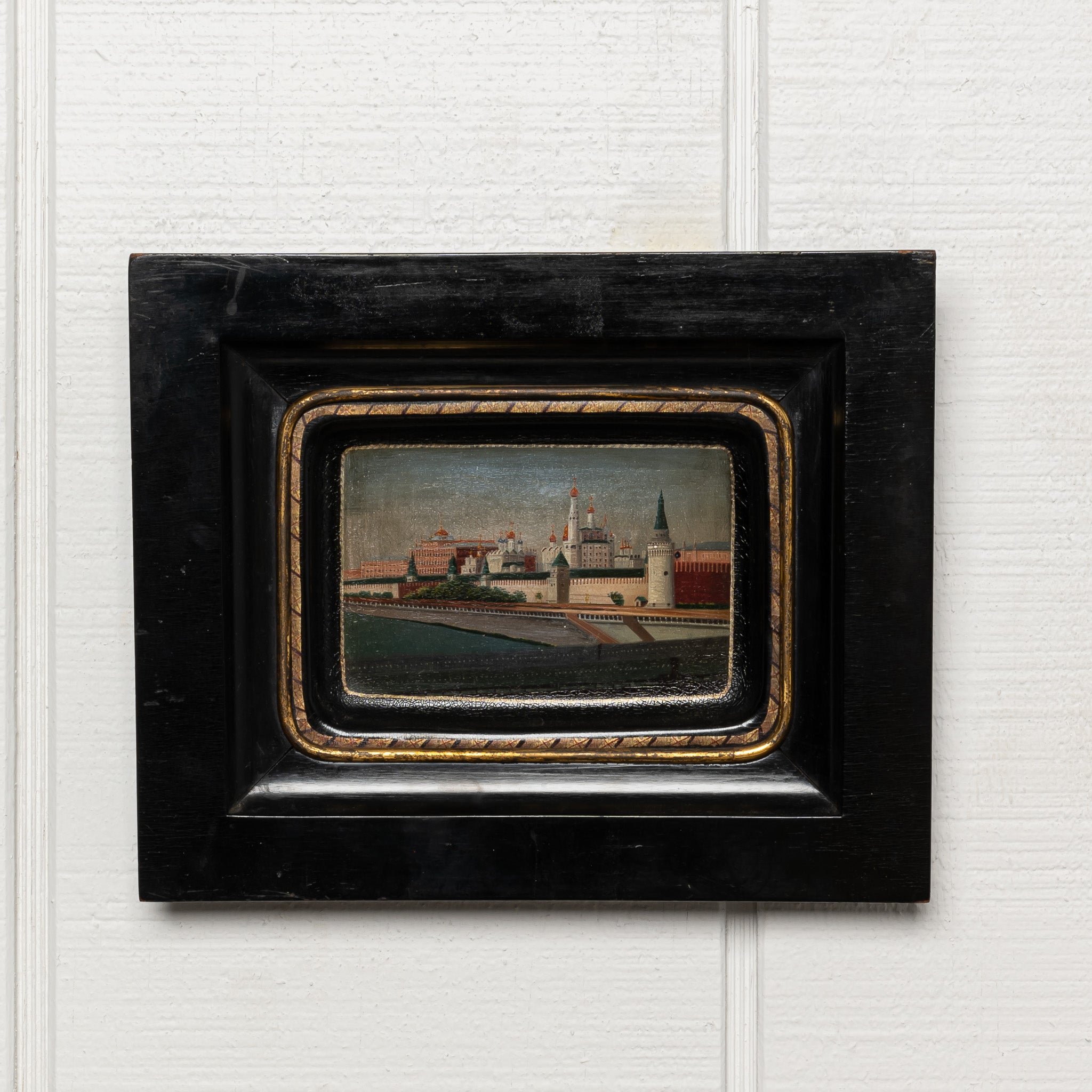 19TH-CENTURY RUSSIAN FRAMED MINIATURE PAINTING
