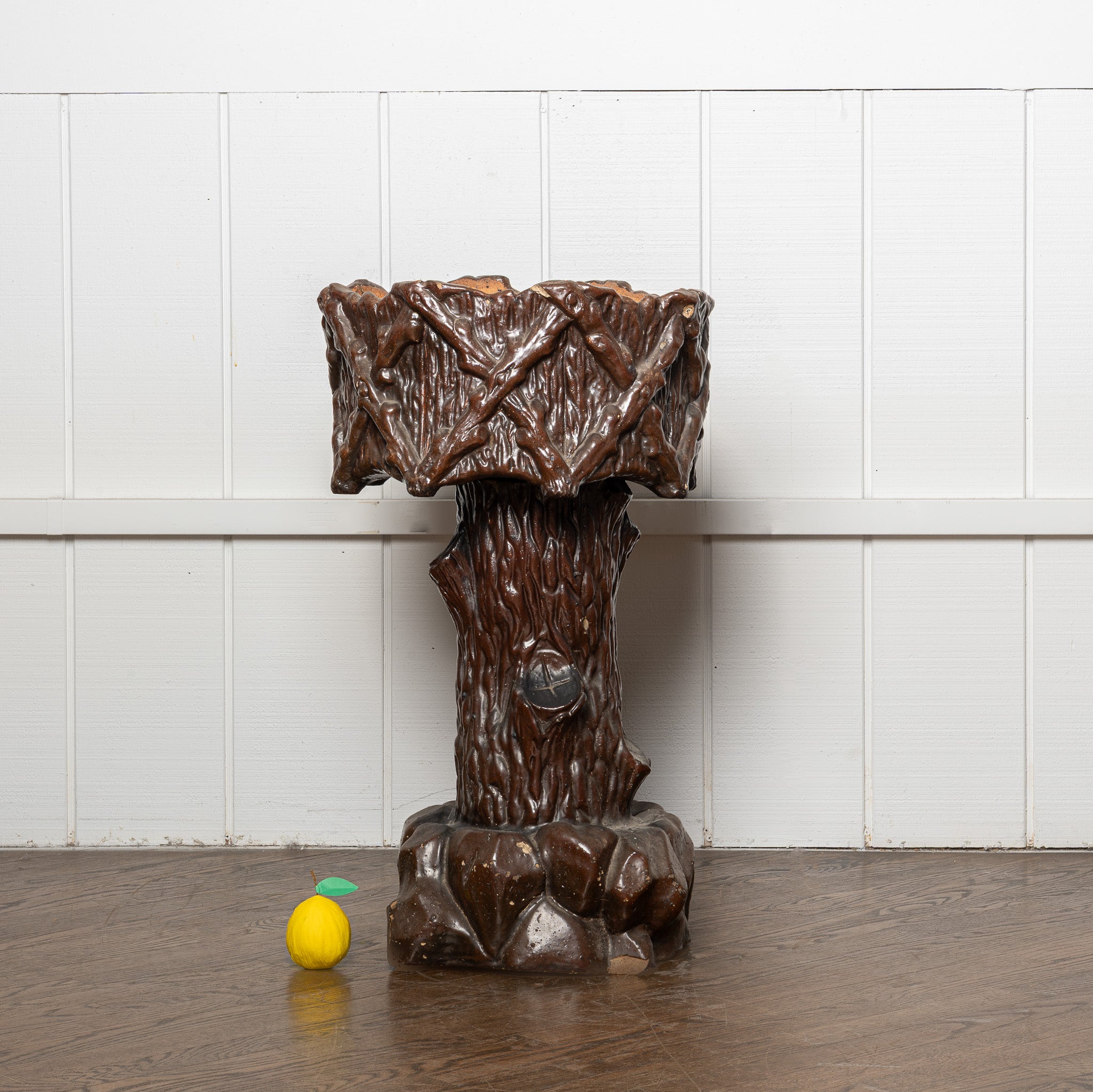 EARLY 20TH-CENTURY FAUX BOIS "TREE TRUNK" PLANTER - II