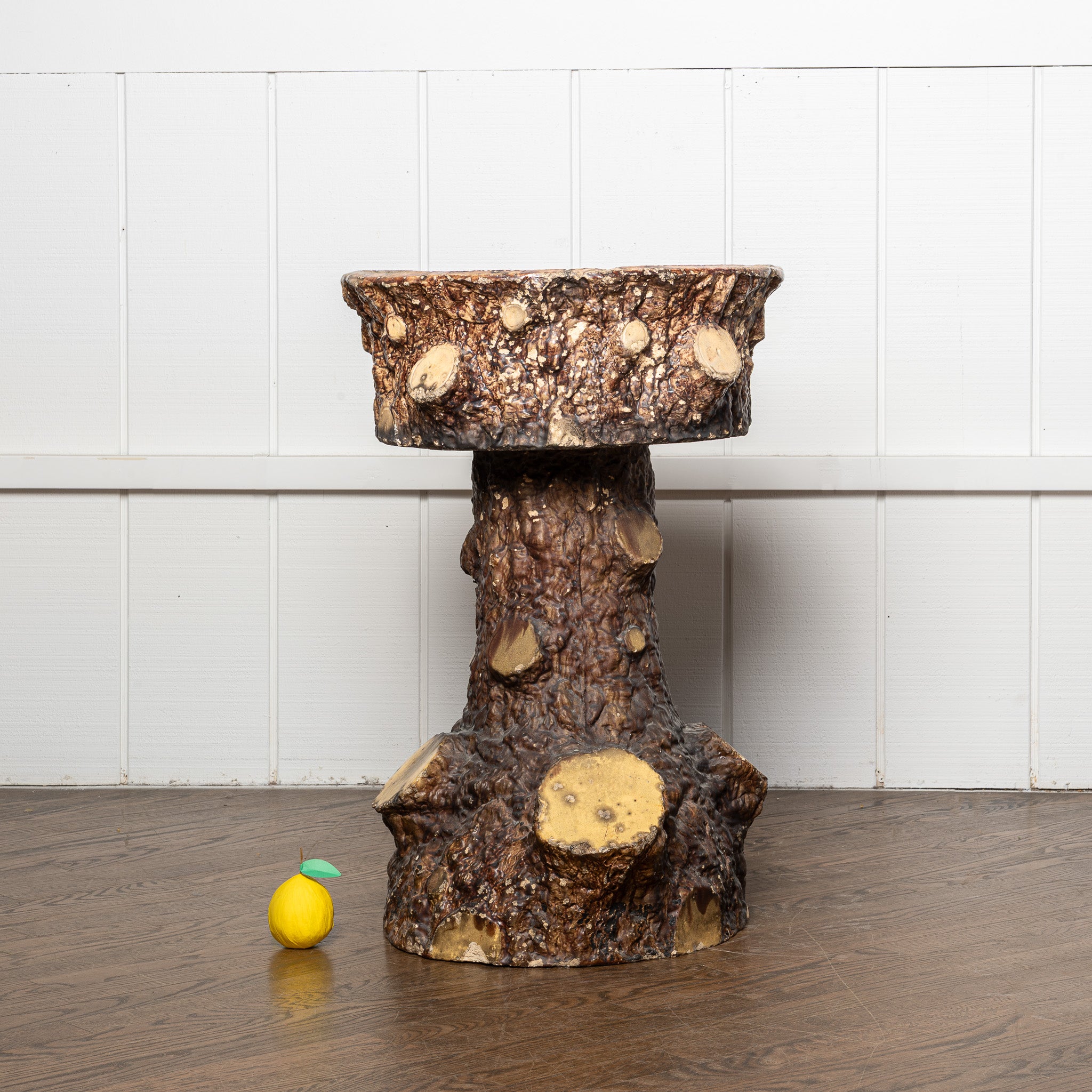 EARLY 20TH-CENTURY FAUX BOIS "TREE TRUNK" PLANTER - III