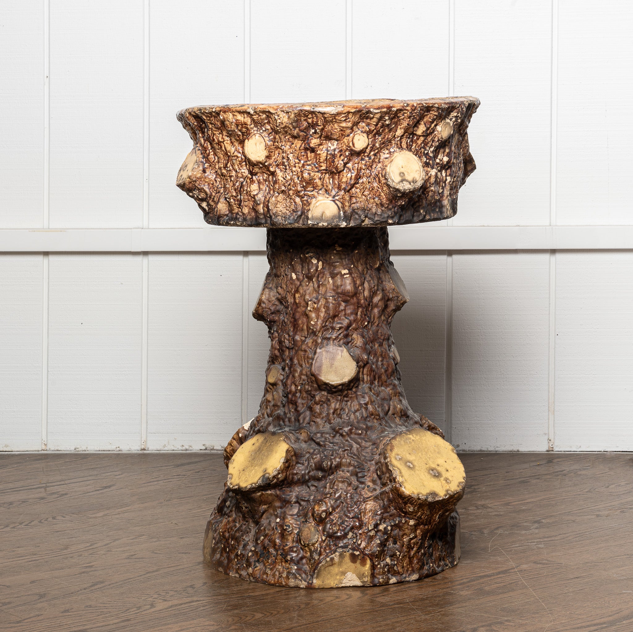 EARLY 20TH-CENTURY FAUX BOIS "TREE TRUNK" PLANTER - III