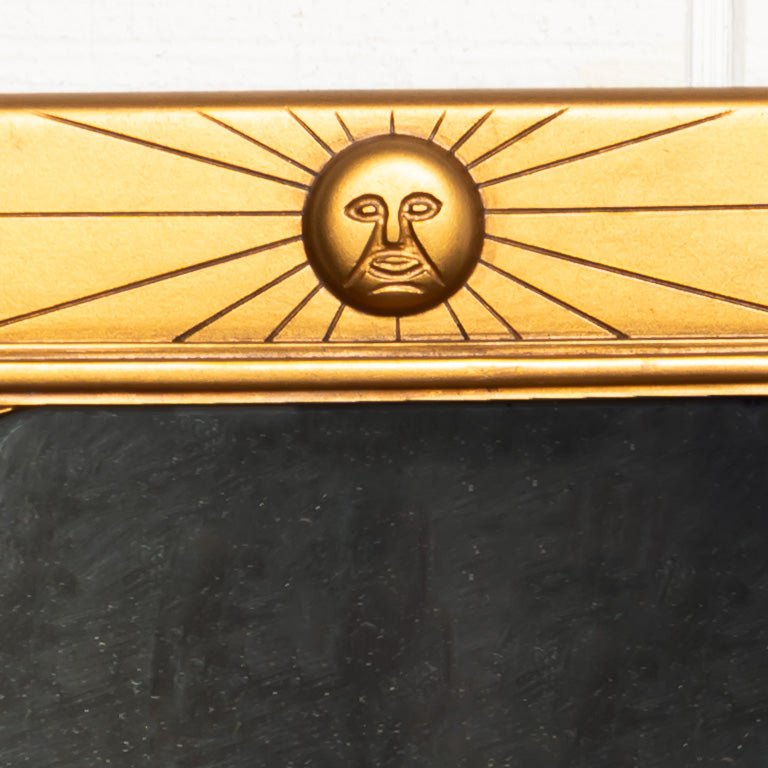 MID-CENTURY AMERICAN GILT "APOLLO LYRE" MIRROR BY HICKORY MANOR HOUSE