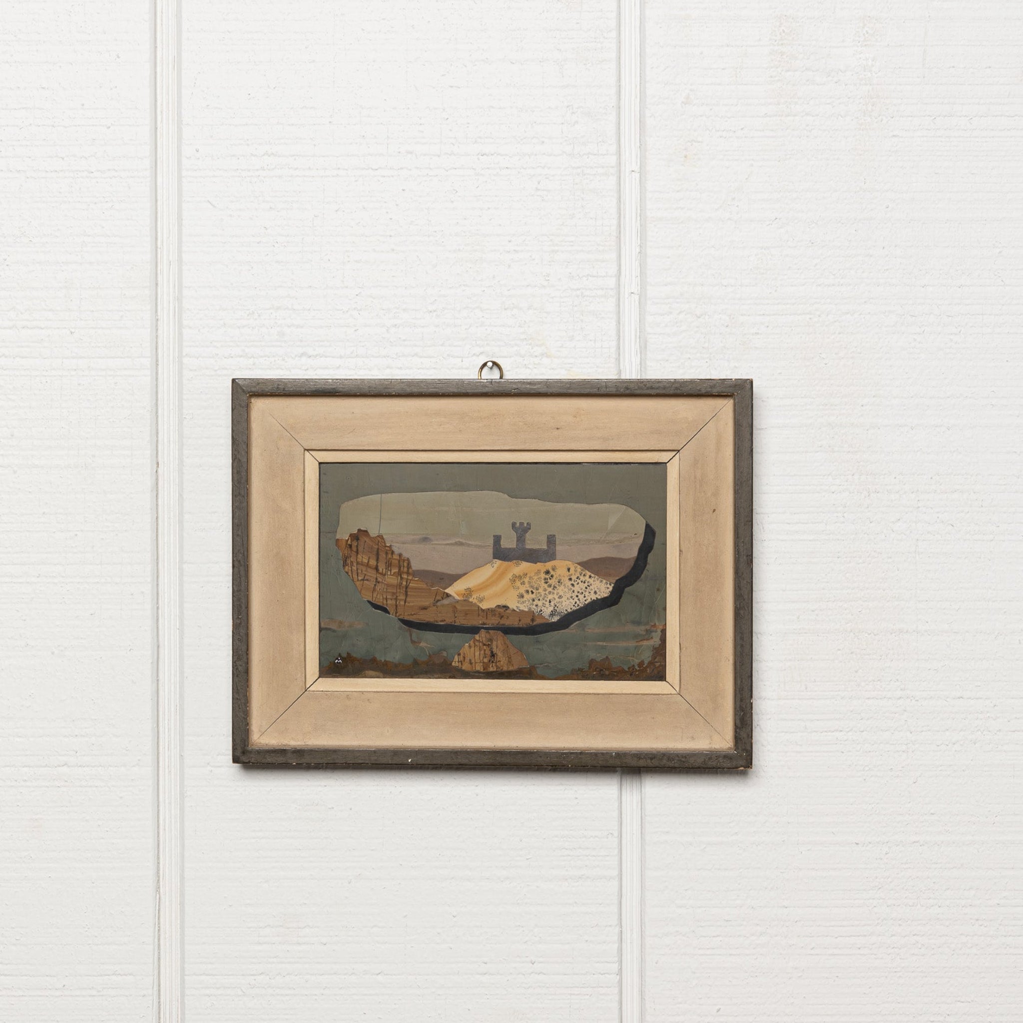 20TH-CENTURY ITALIAN "PIETRA DURA" LANDSCAPE PAINTING