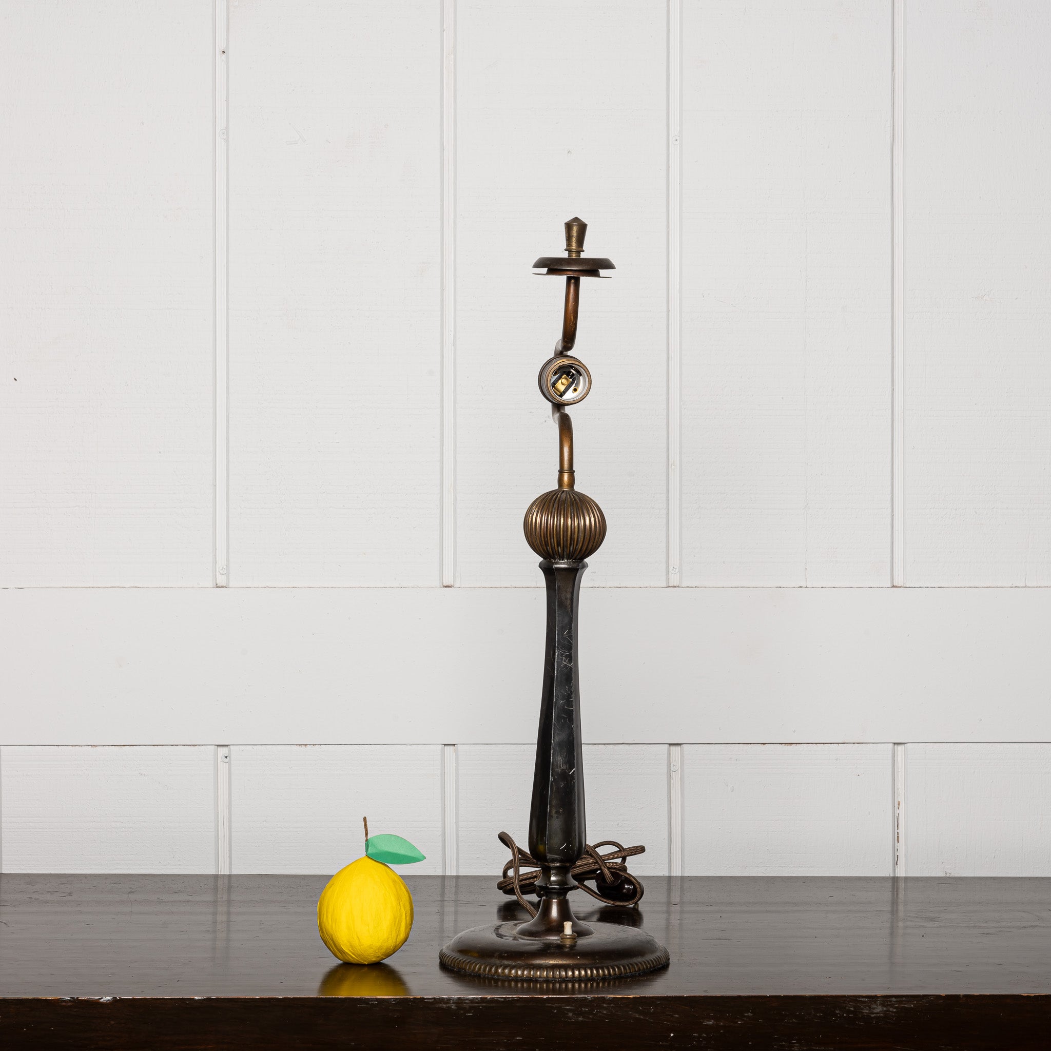 Early 20th century Danish Just Anderson Disco Metla lamp
