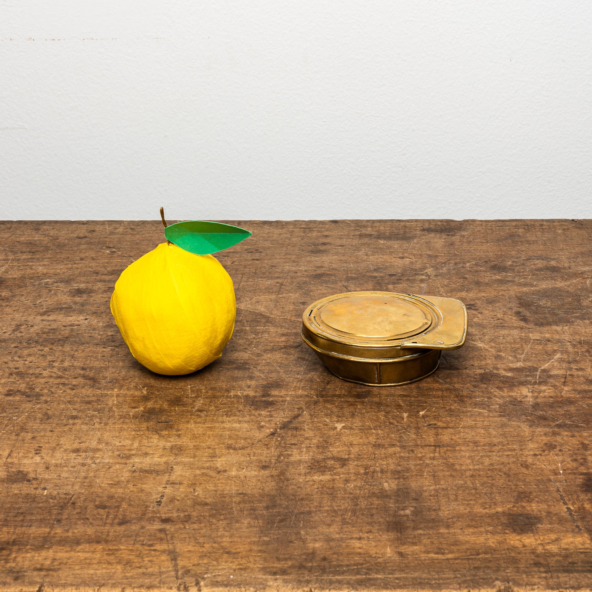 19th Century French Brass Cap-Form Snuffbox