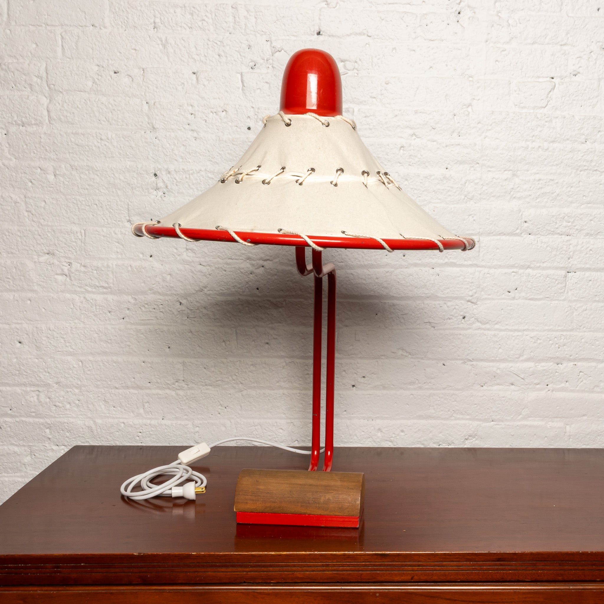 SWEDISH MODERN “MONSTERSKYDDAD” LAMP BY INGRID OF SWEDEN