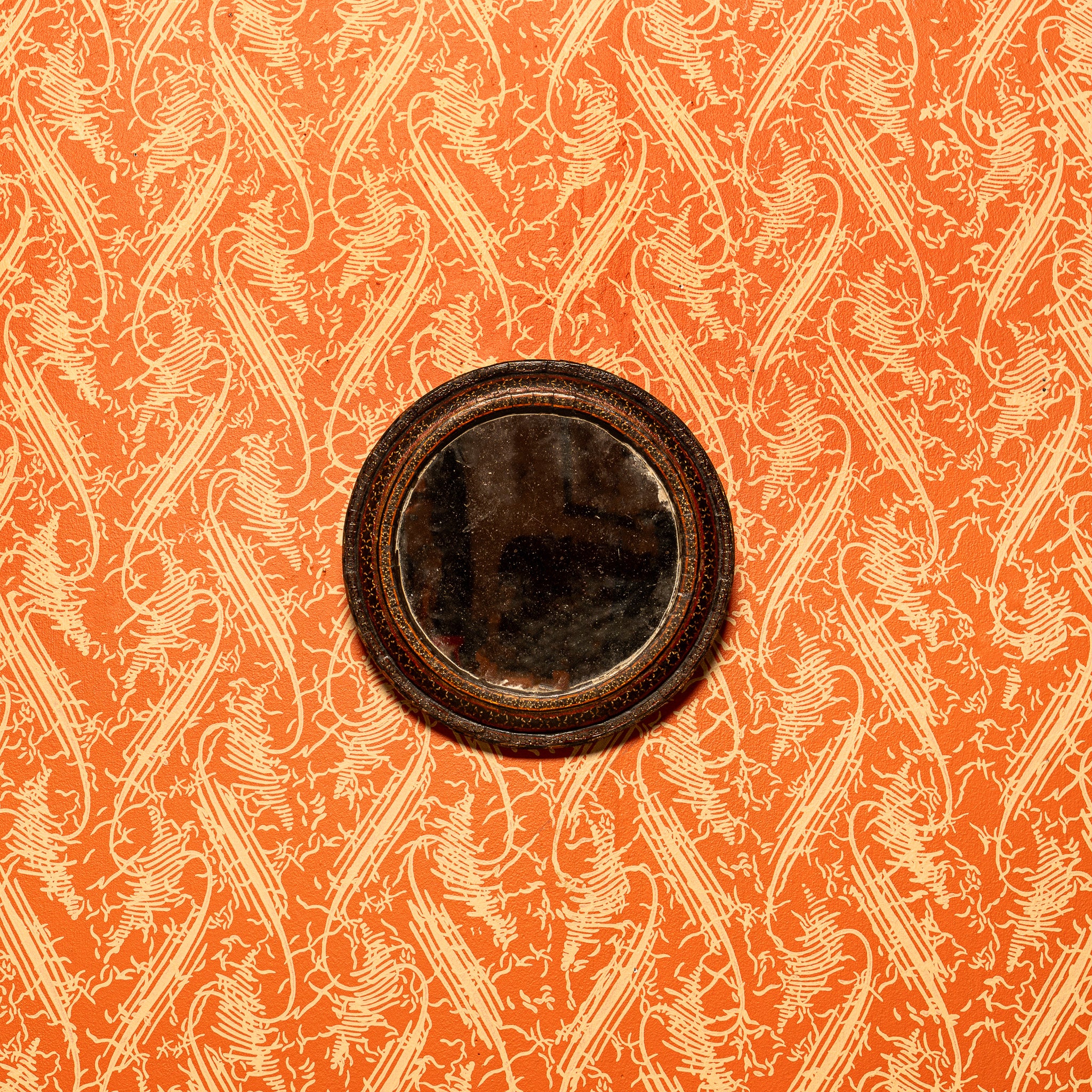 19TH-CENTURY SYRIAN OTTOMAN DECORATED WOOD MIRROR