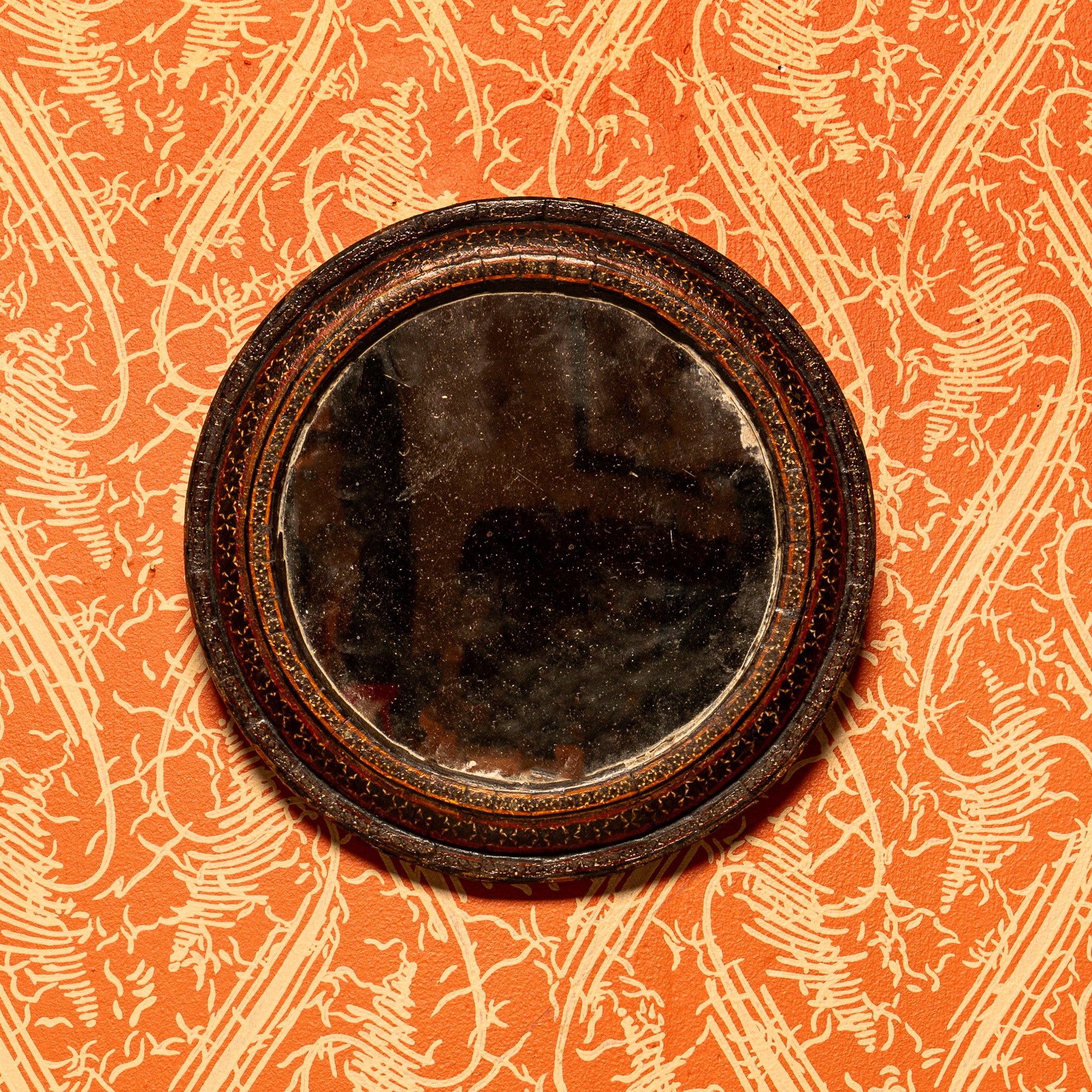 19TH-CENTURY SYRIAN OTTOMAN DECORATED WOOD MIRROR