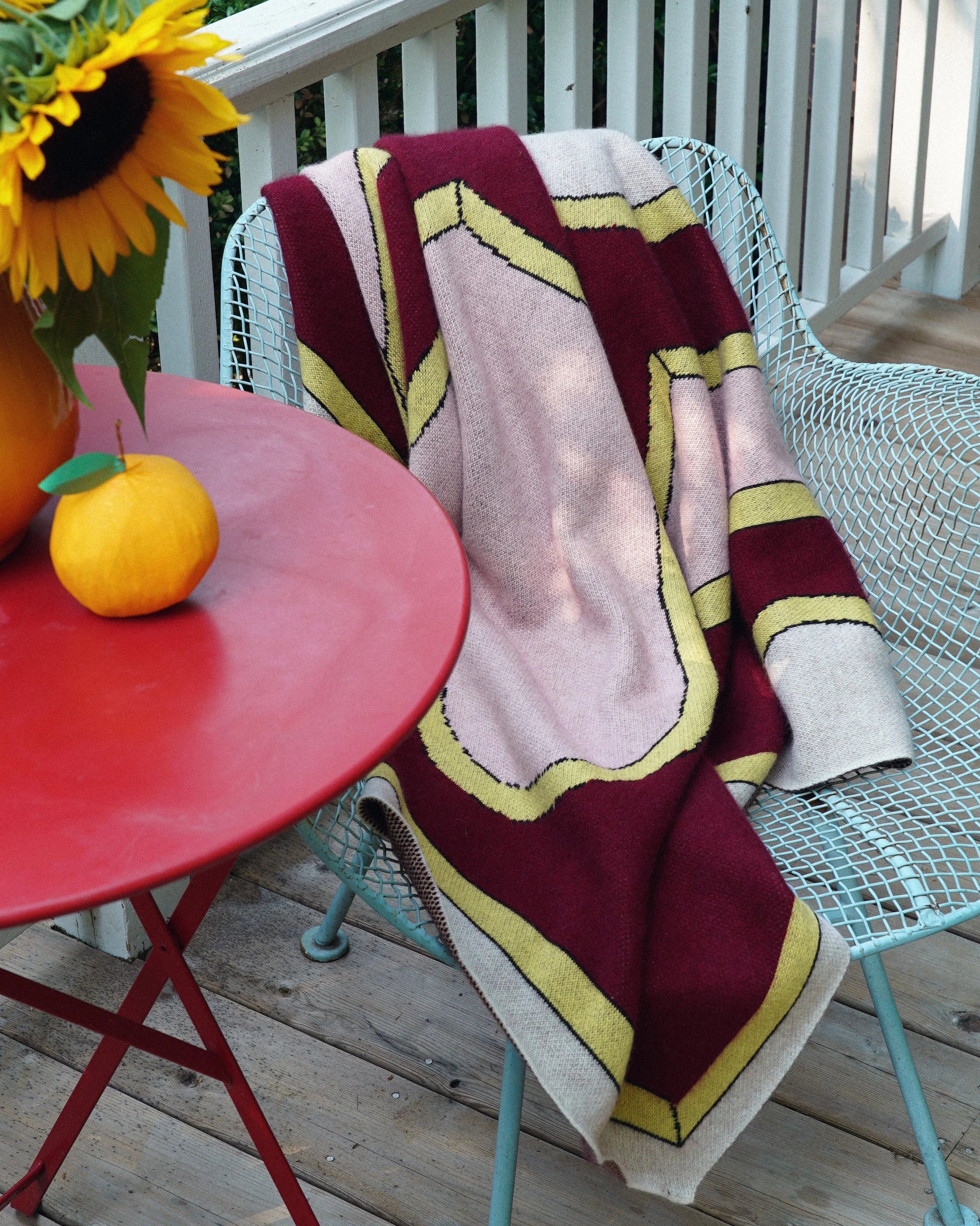 SAVED NY x Damien Nicolas Roux "FORGET-ME-NOT" Cashmere Blanket