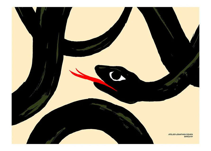 SAVED NY x Atelier Jonathan Cohen, "Year of the Snake" Cashmere Blanket