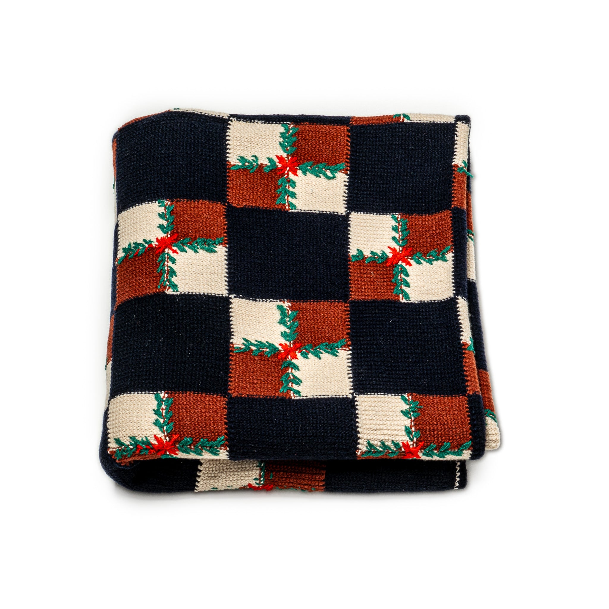 Basket Cashmere Knit Throw