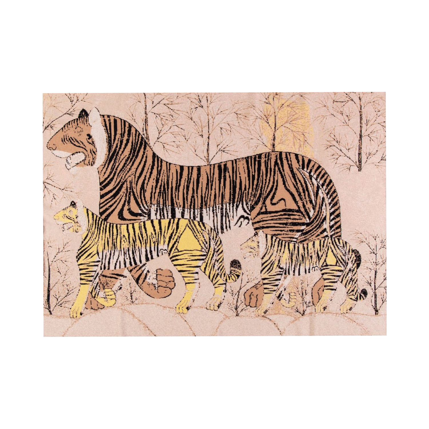 "BENGAL TIGER" CASHMERE BLANKET