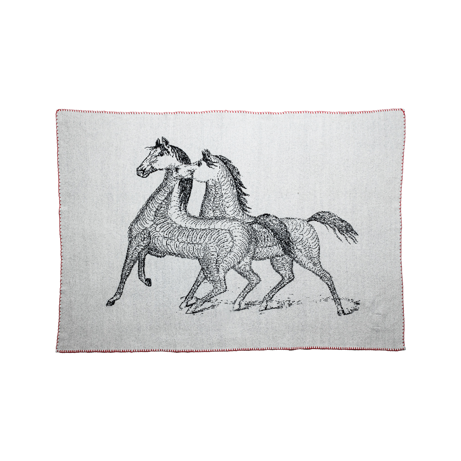 "CLOVER" CALLIGRAM CASHMERE BLANKET