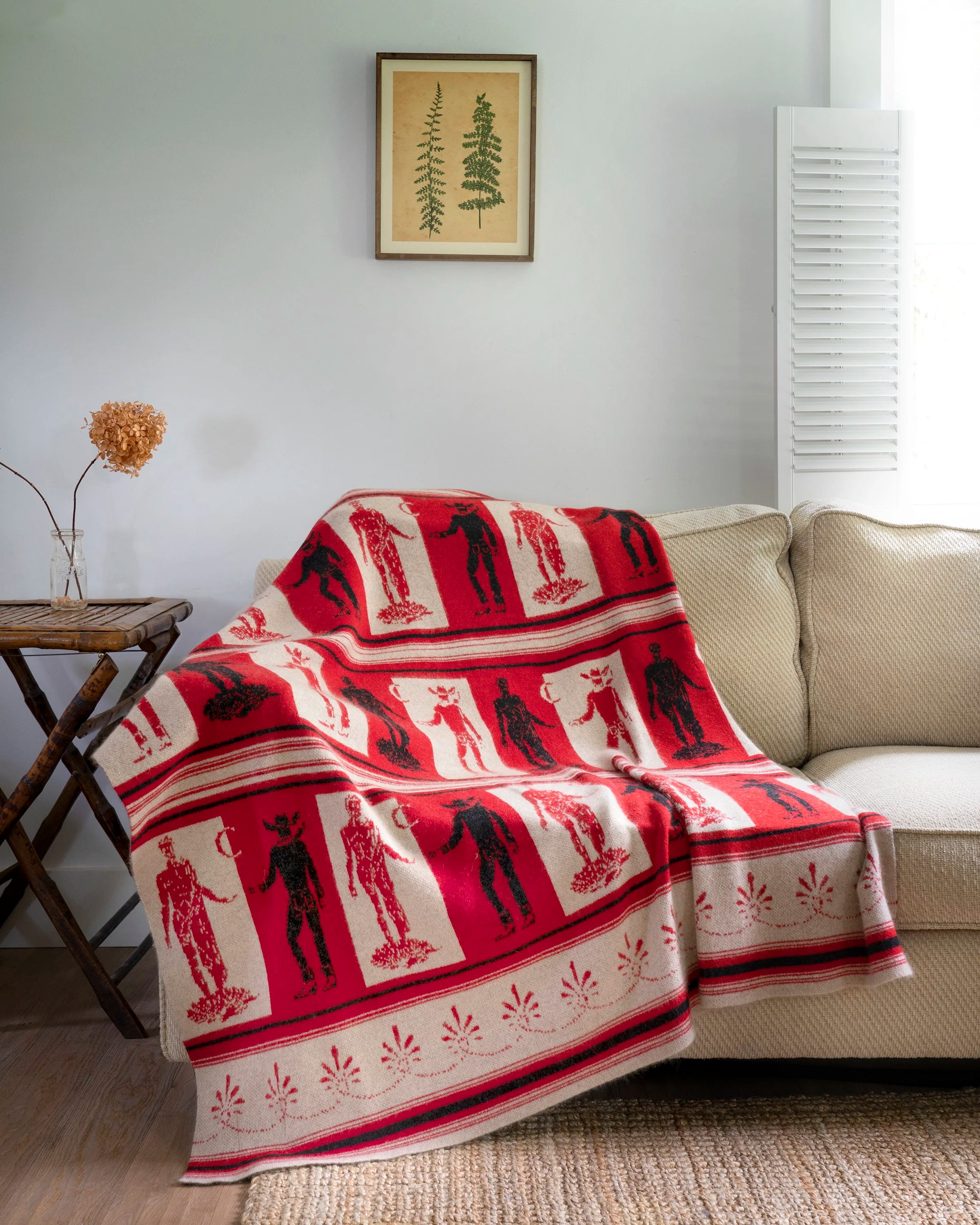 SAVED NY x LUKAS THE ILLUSTRATOR  "CONTRAPPOSTO" Cashmere Blankets