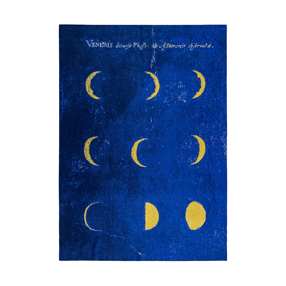 "MOON PHASES" CASHMERE THROW