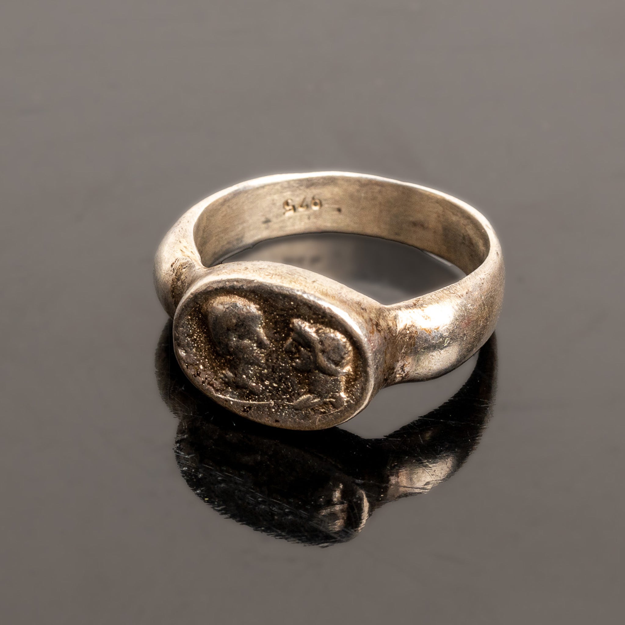 Silver "Grand Tour" Roman Profiles Ring