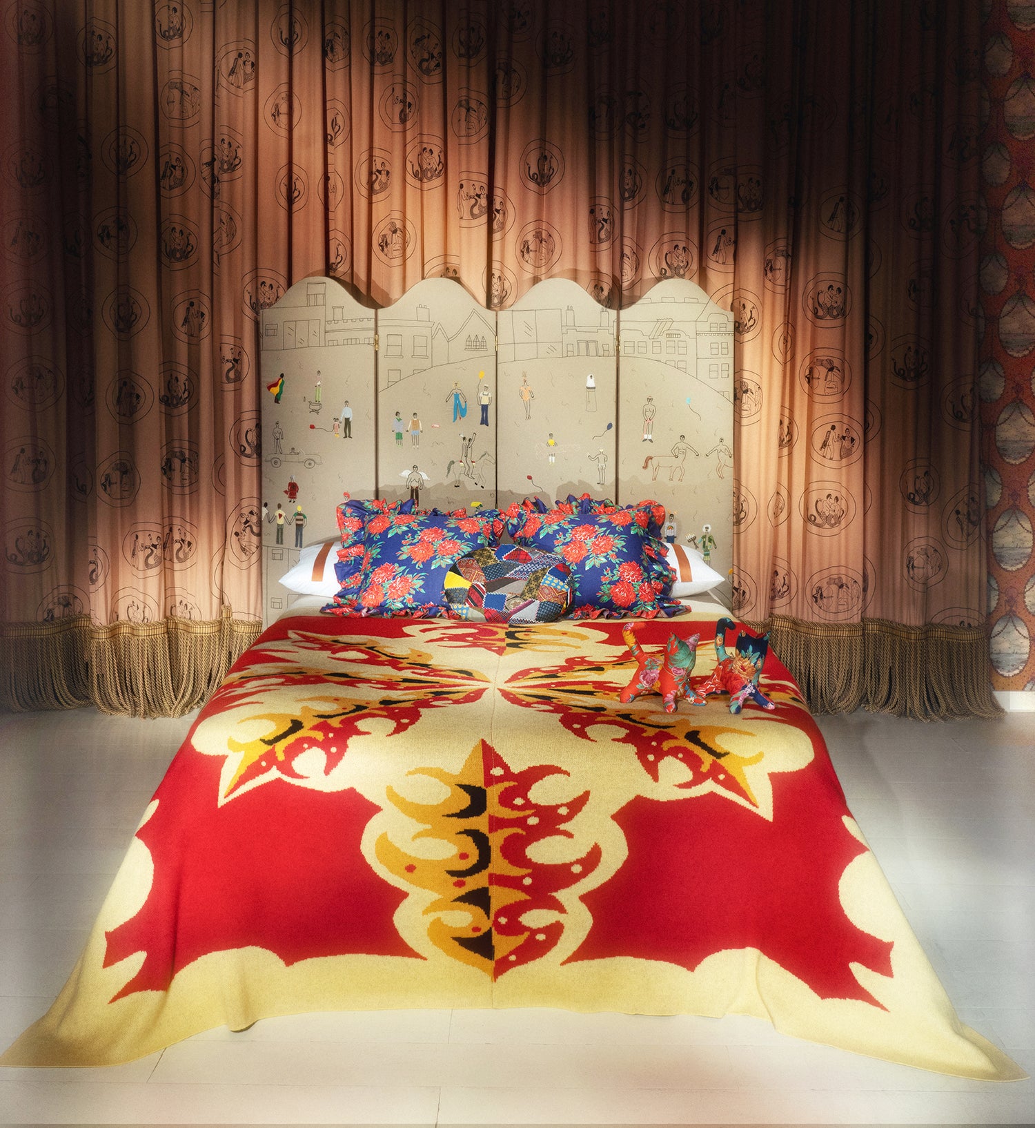 Surrealist Cashmere Blanket