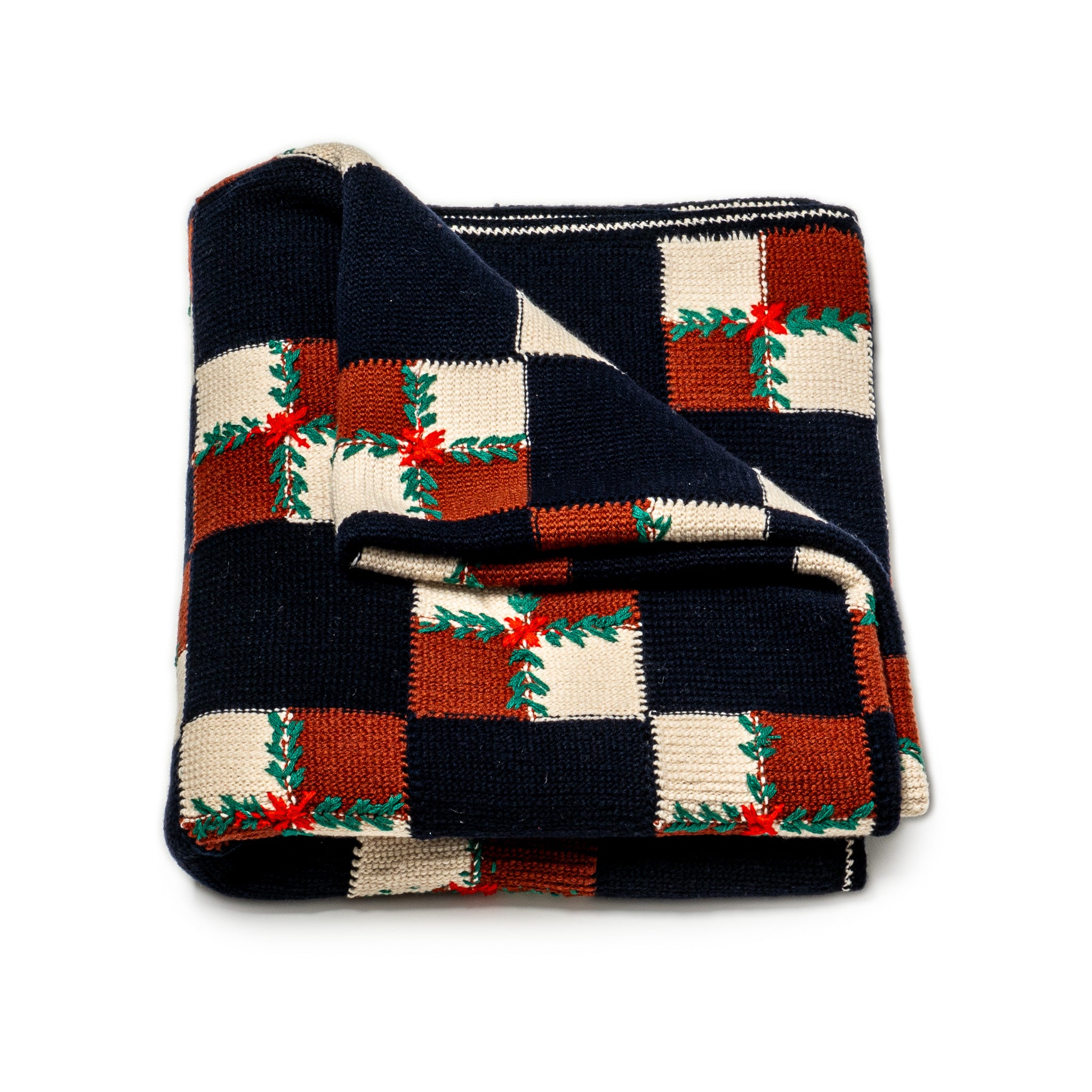 Basket Cashmere Knit Throw