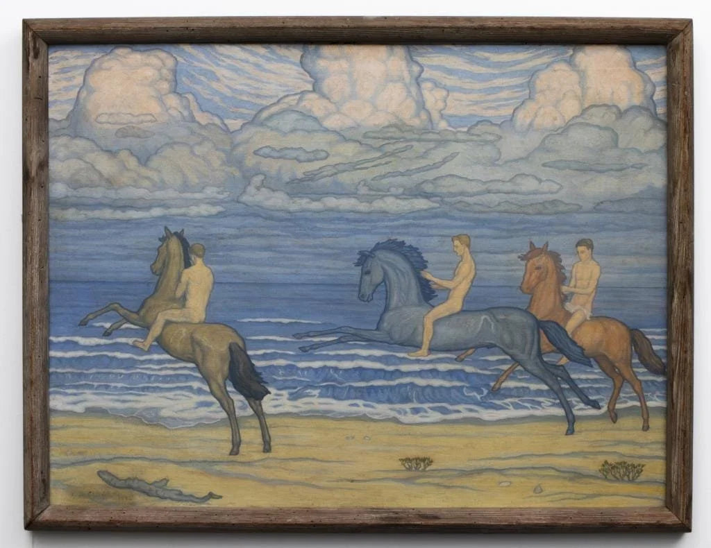 [Untitled], Oil Painting, signed G.D. Chirico, 1929