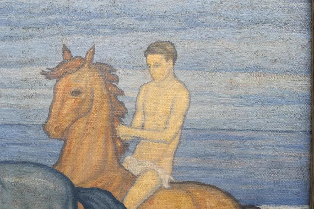 [Untitled], Oil Painting, signed G.D. Chirico, 1929