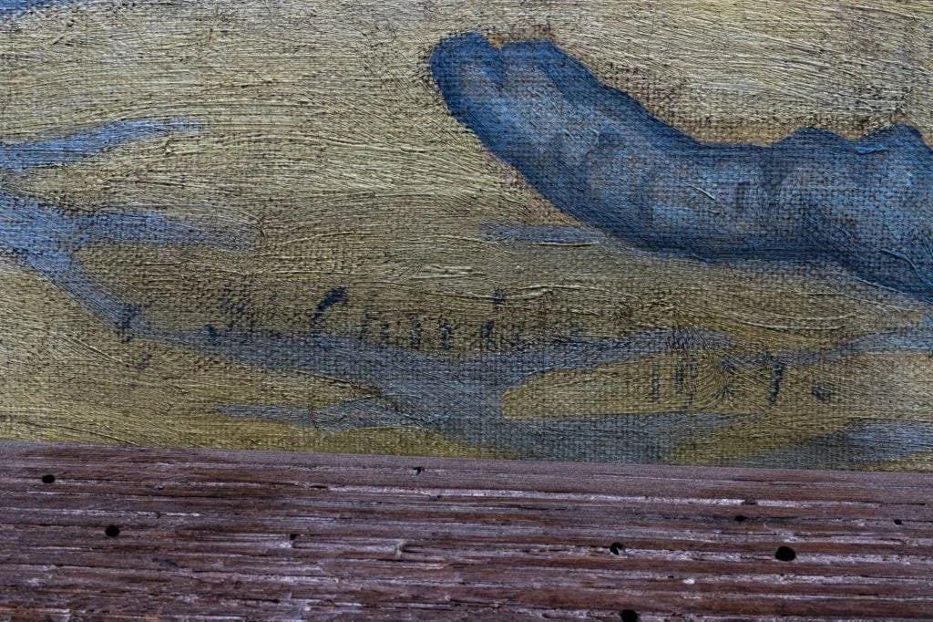 [Untitled], Oil Painting, signed G.D. Chirico, 1929