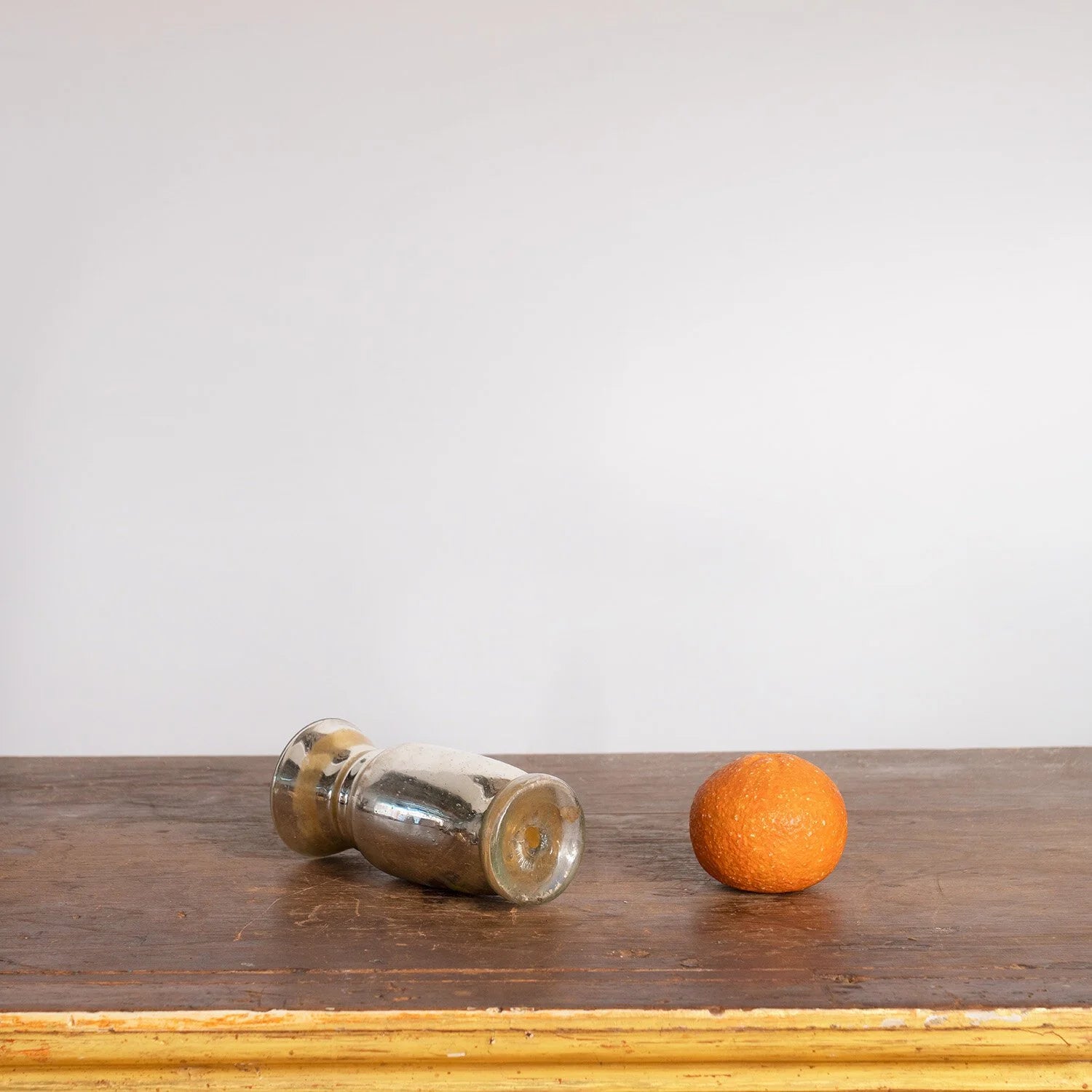 SMALL GOLD MERCURY GLASS VASE - D
