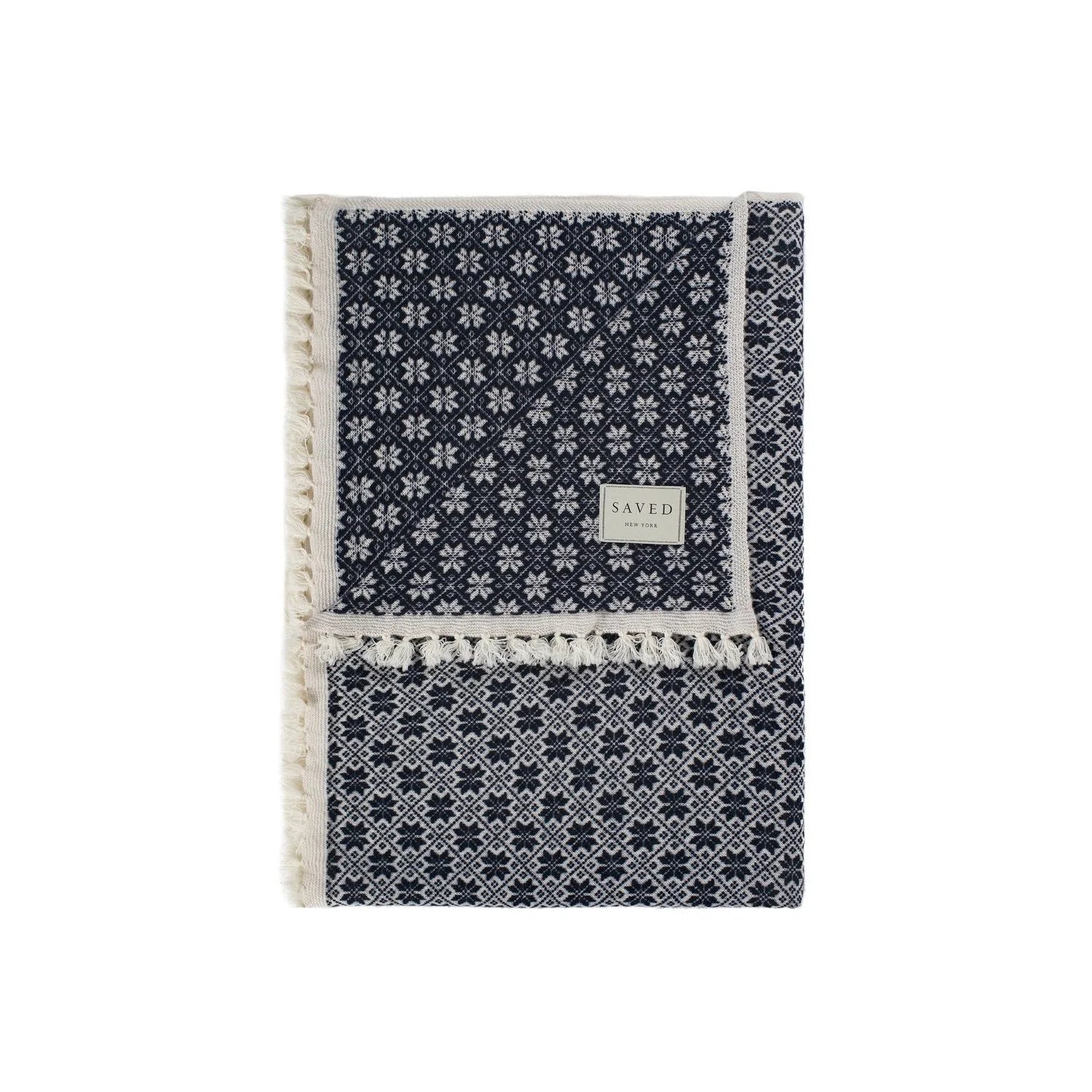 SNOWFLAKES Cashmere Blanket