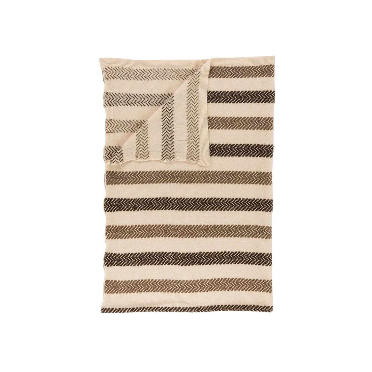 "Stitch Stripe" Cashmere Blend Blankets