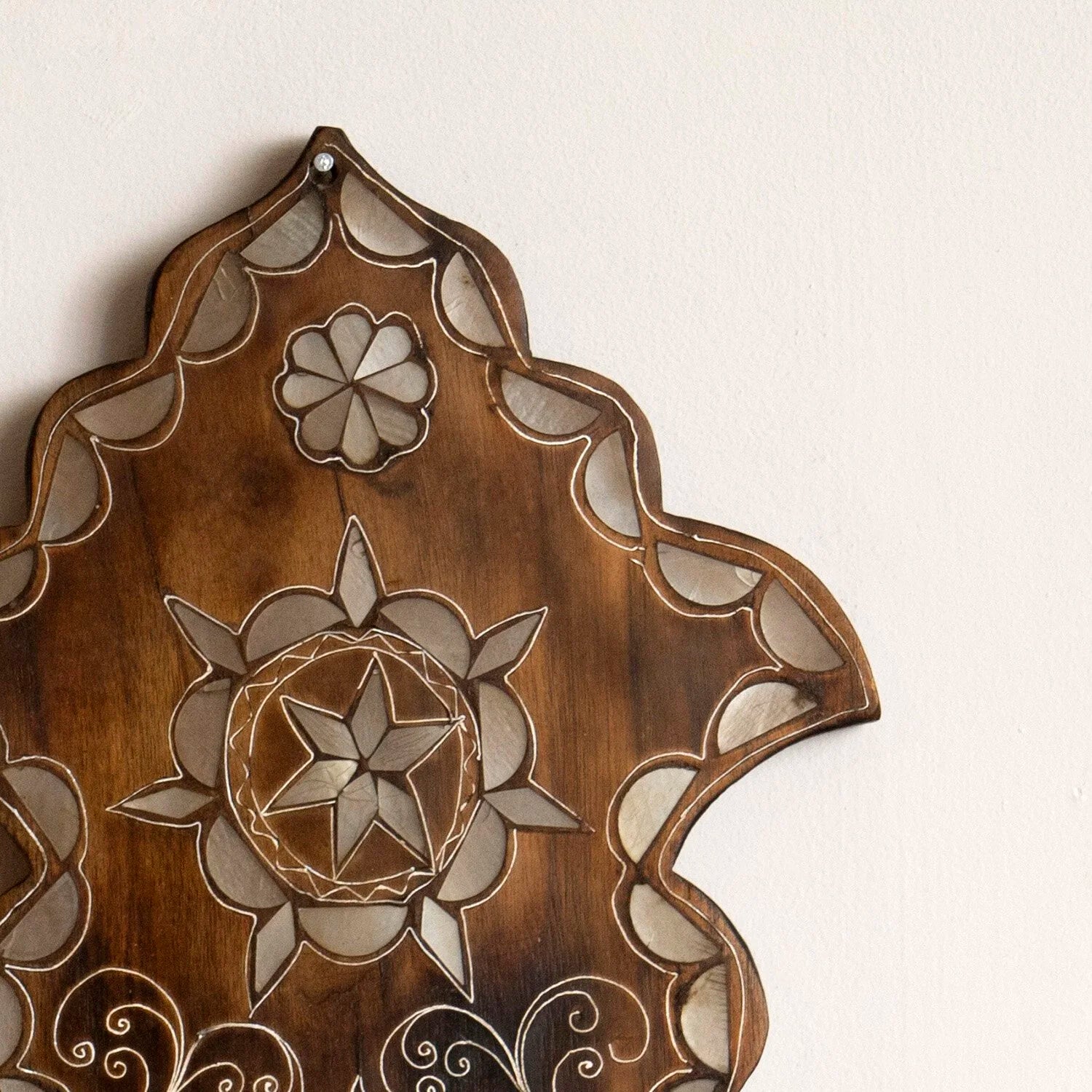 SYRIAN MOTHER OF PEARL INLAID SHELF