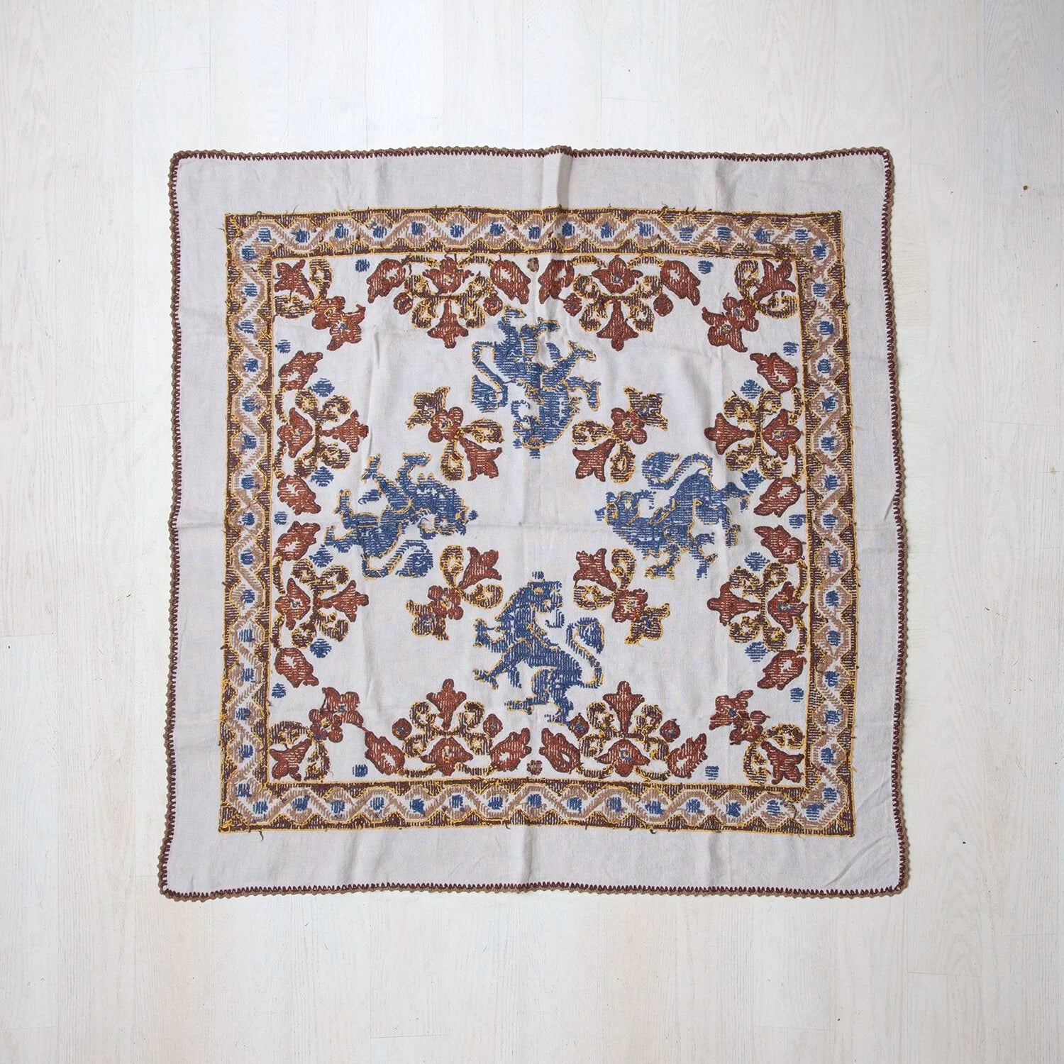 SCANDINAVIAN EMBROIDERED TABLECLOTH