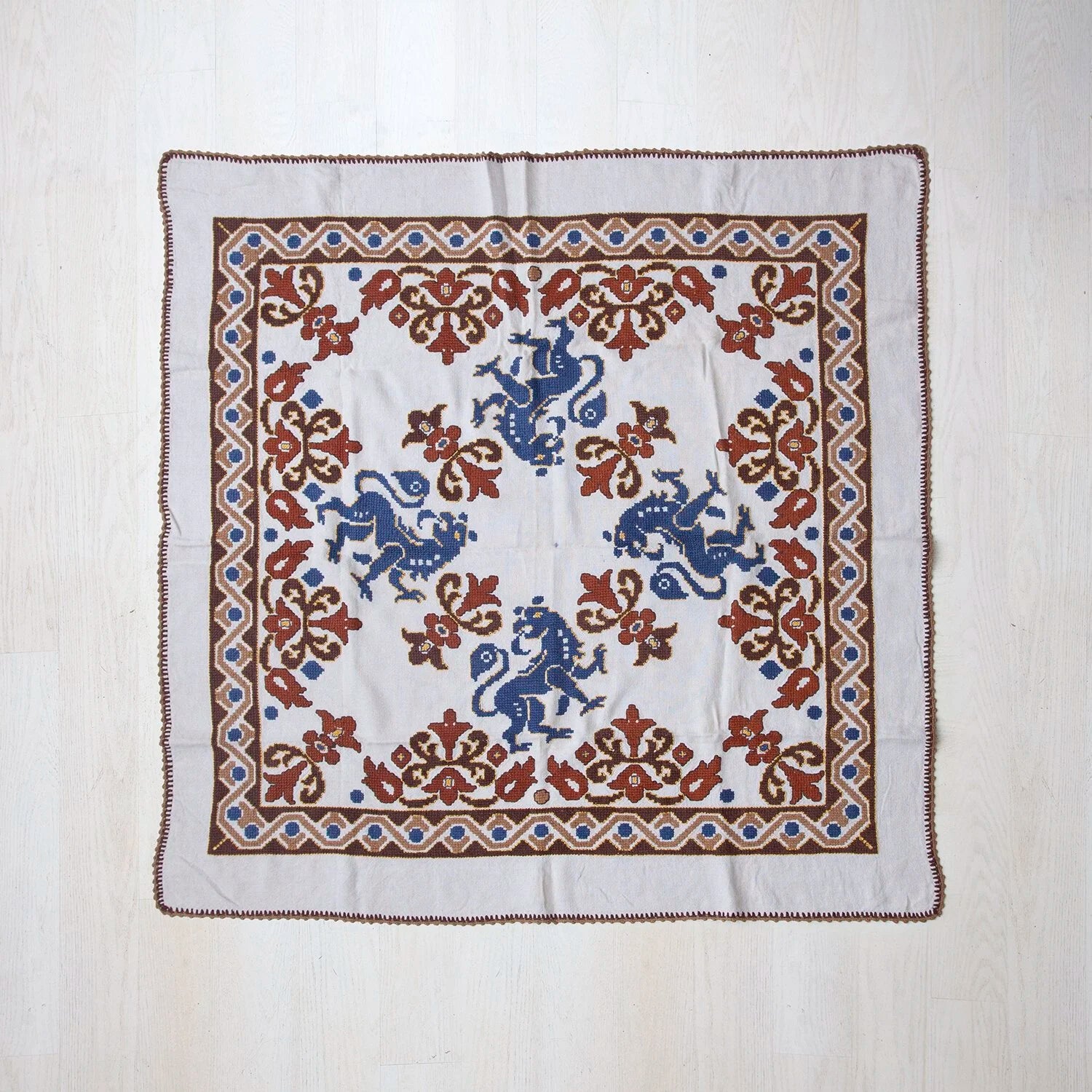 SCANDINAVIAN EMBROIDERED TABLECLOTH