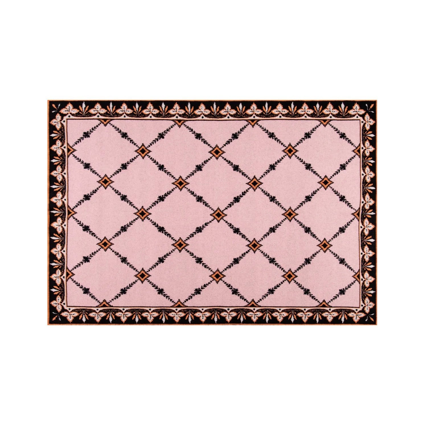SAVED NY x LUKAS THE ILLUSTRATOR  "Trellis" Cashmere Blanket
