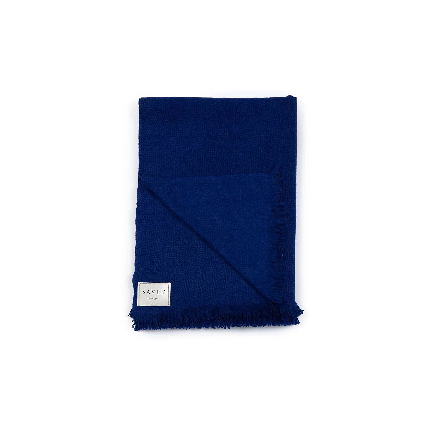 Fringed Solid Woven Cashmere Throws