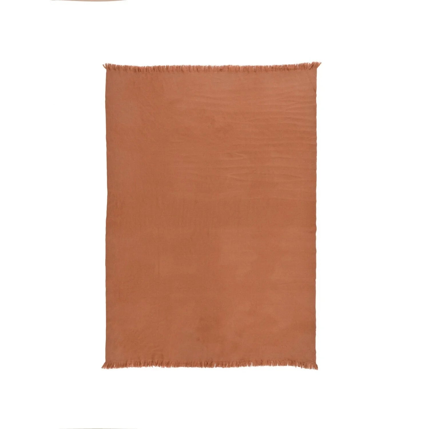 Fringed Solid Woven Cashmere Throws