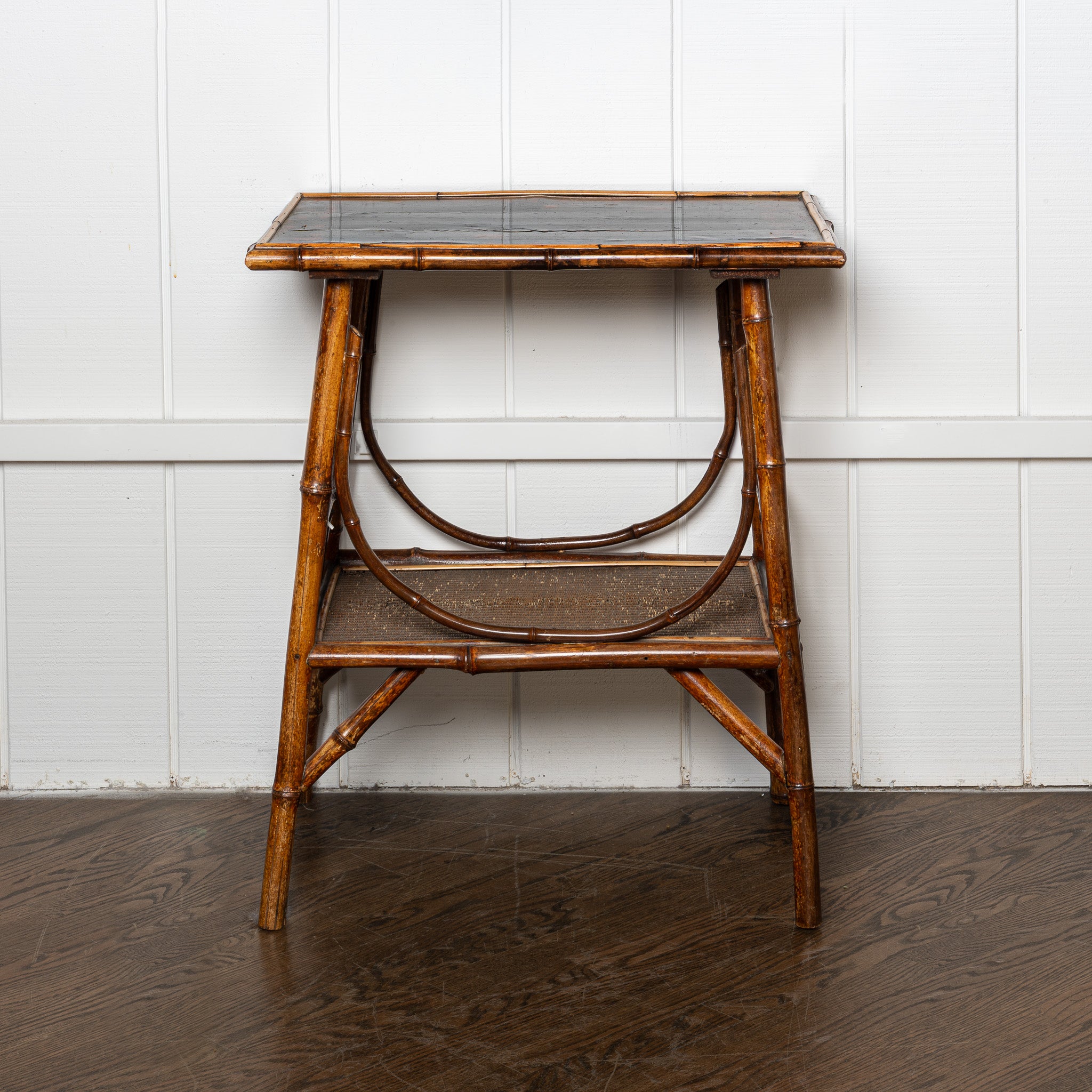 19th century English Aesthetic Movement lacquer and bamboo table