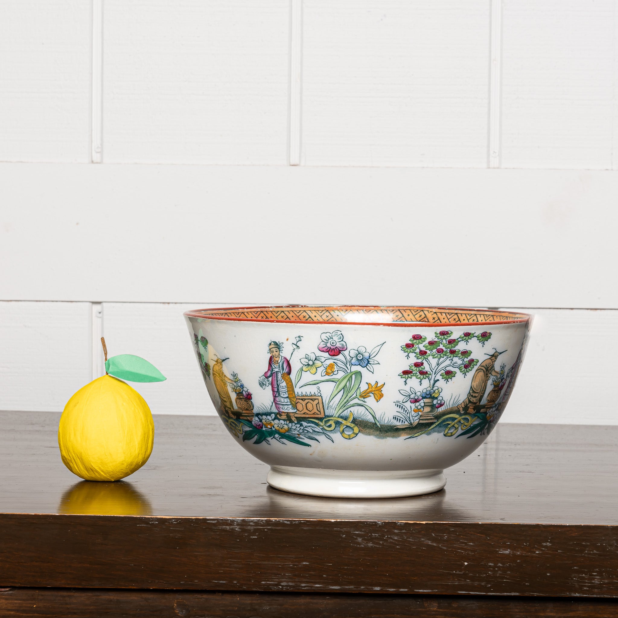 English Ironstone transferware bowl