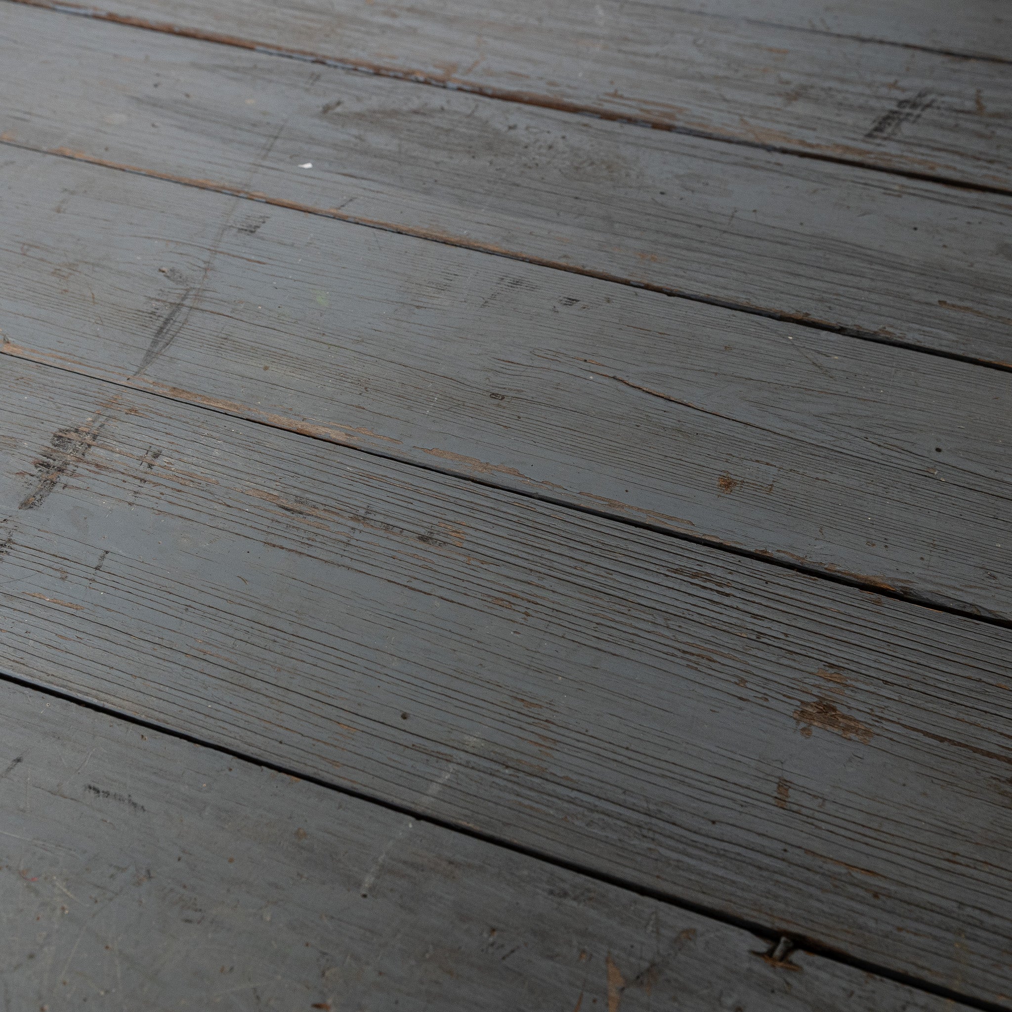 19th century American gray painted harvest table