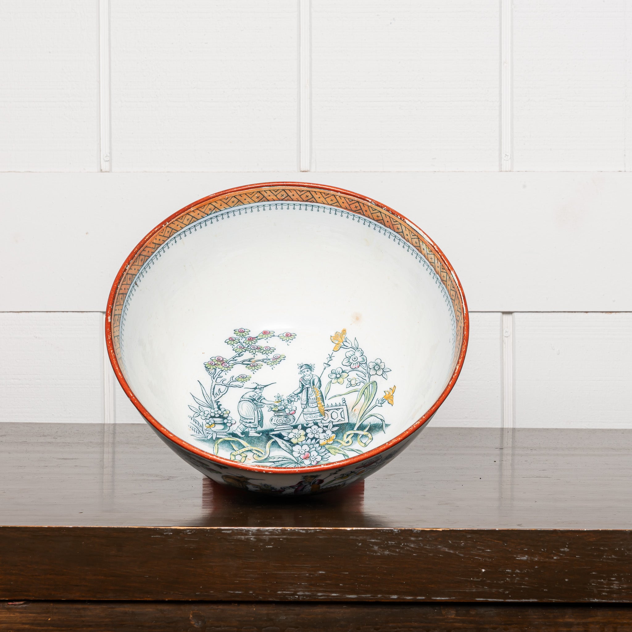 English Ironstone transferware bowl