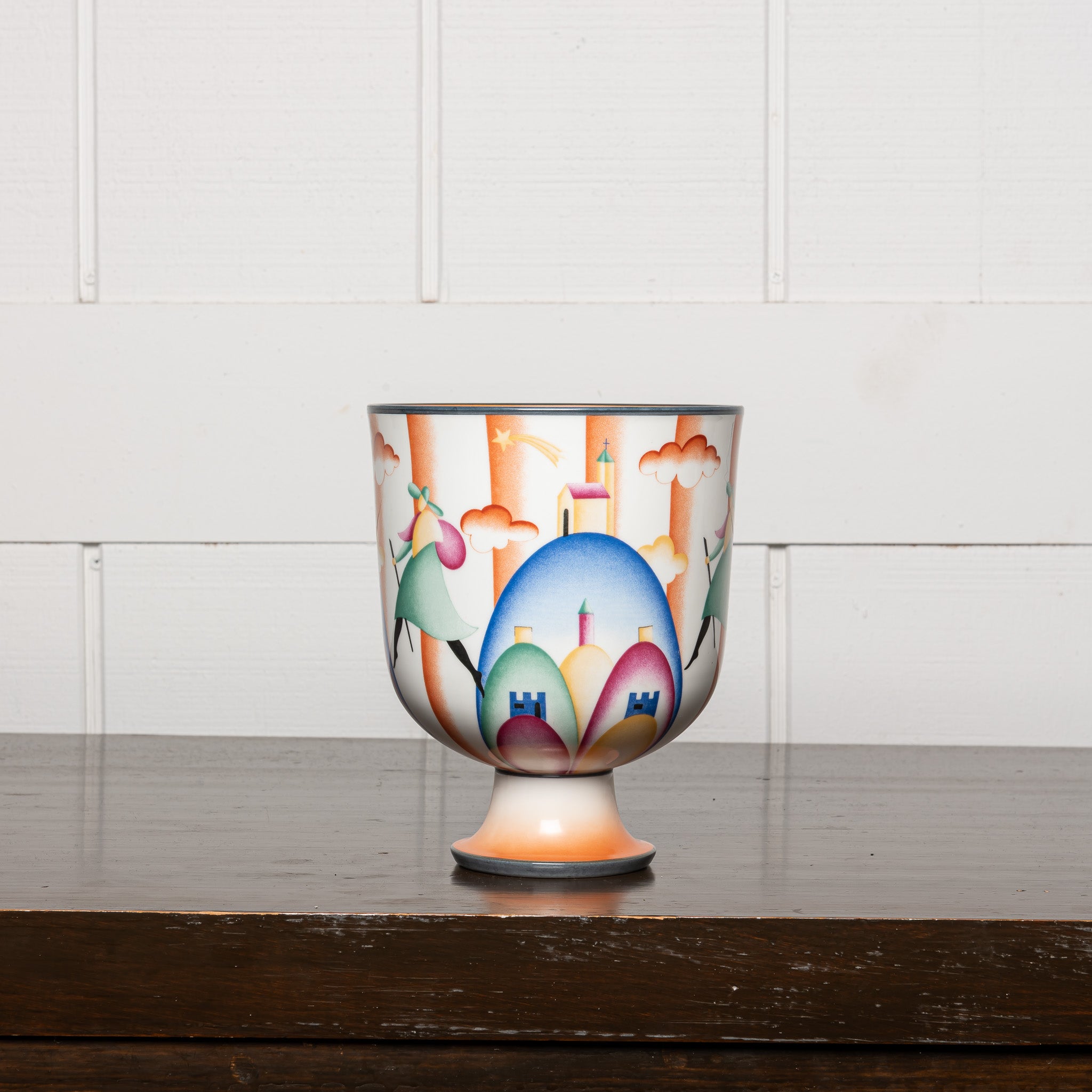 Gio Ponti reissue ceramic vase by Ginori, Itlian